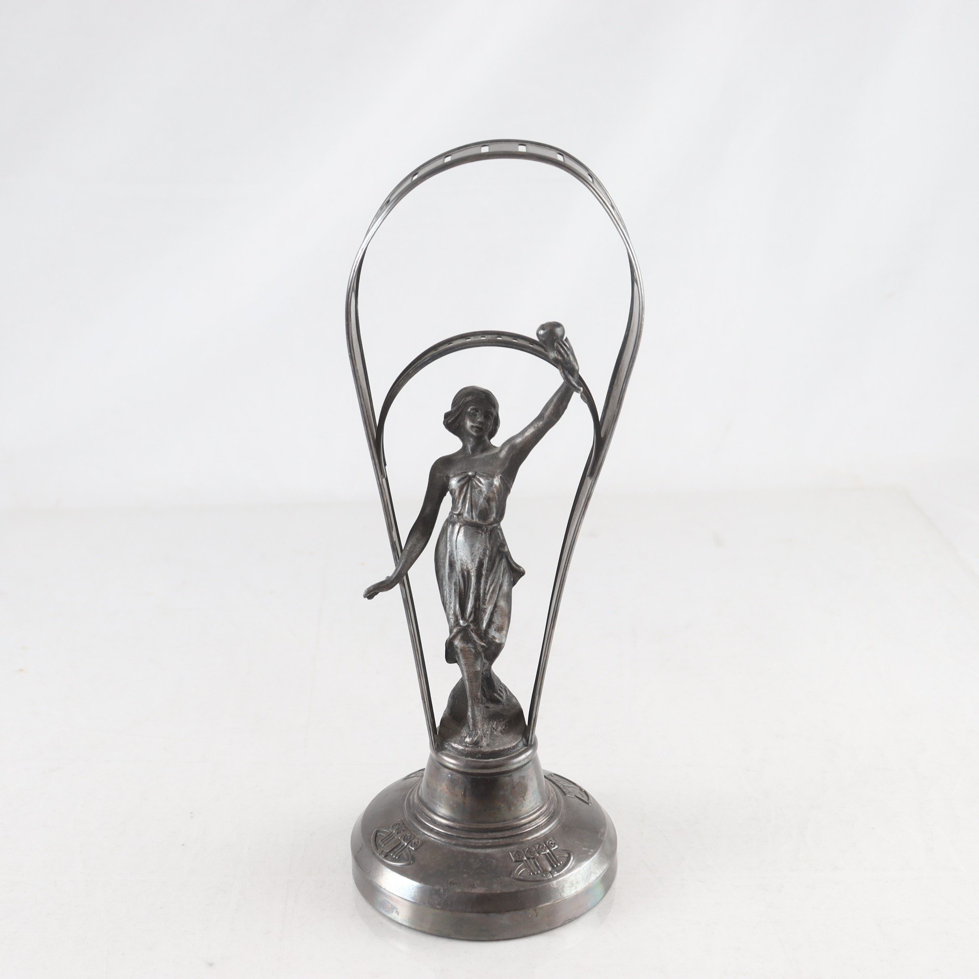 Fruktknivhållare, nysilver, jugend, 1900 talets början