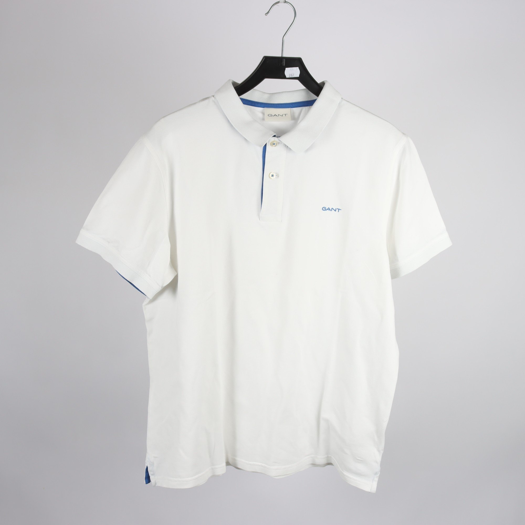 Pikètröja, Gant, vit, stl. XL