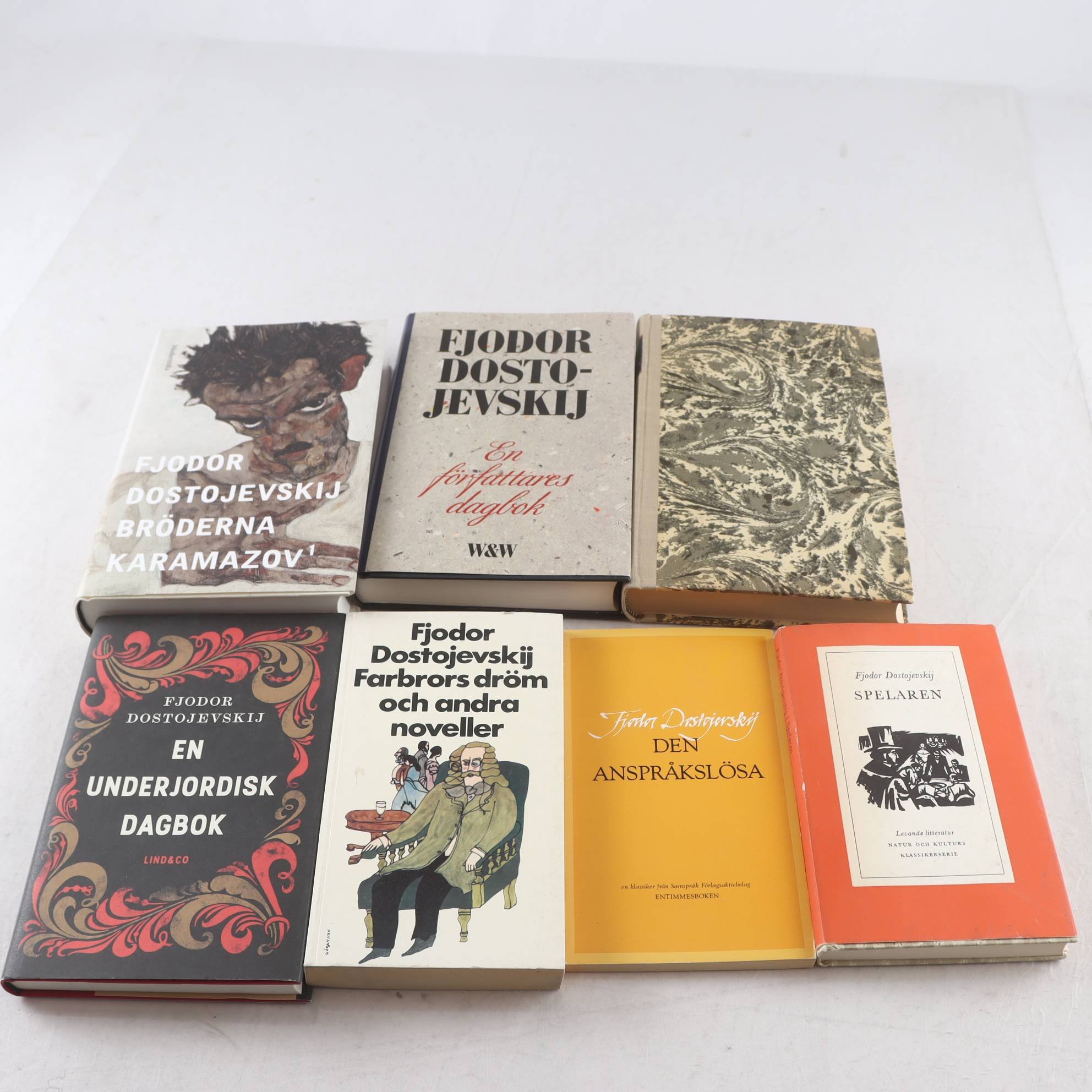 Fjodor Dostojevskij, bokpaket med 7 volymer