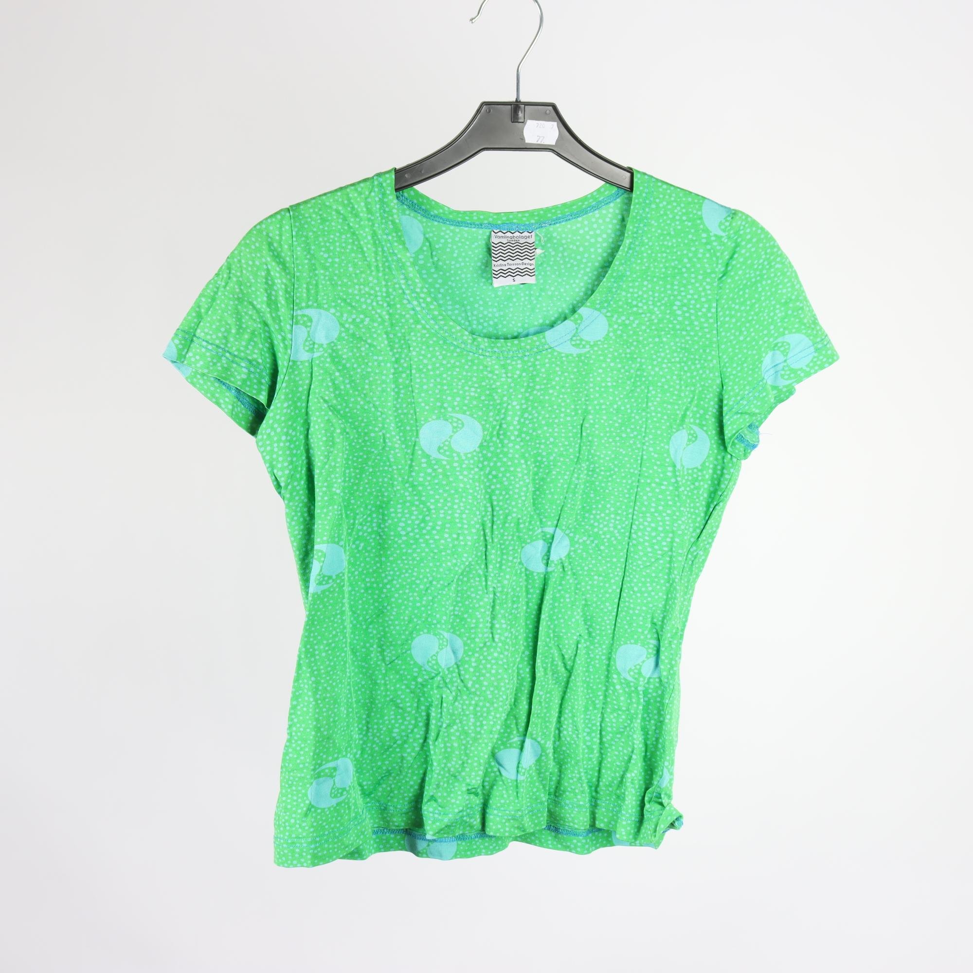 Tröja, Vamlingbolaget, grön, mönstrad, stl. S