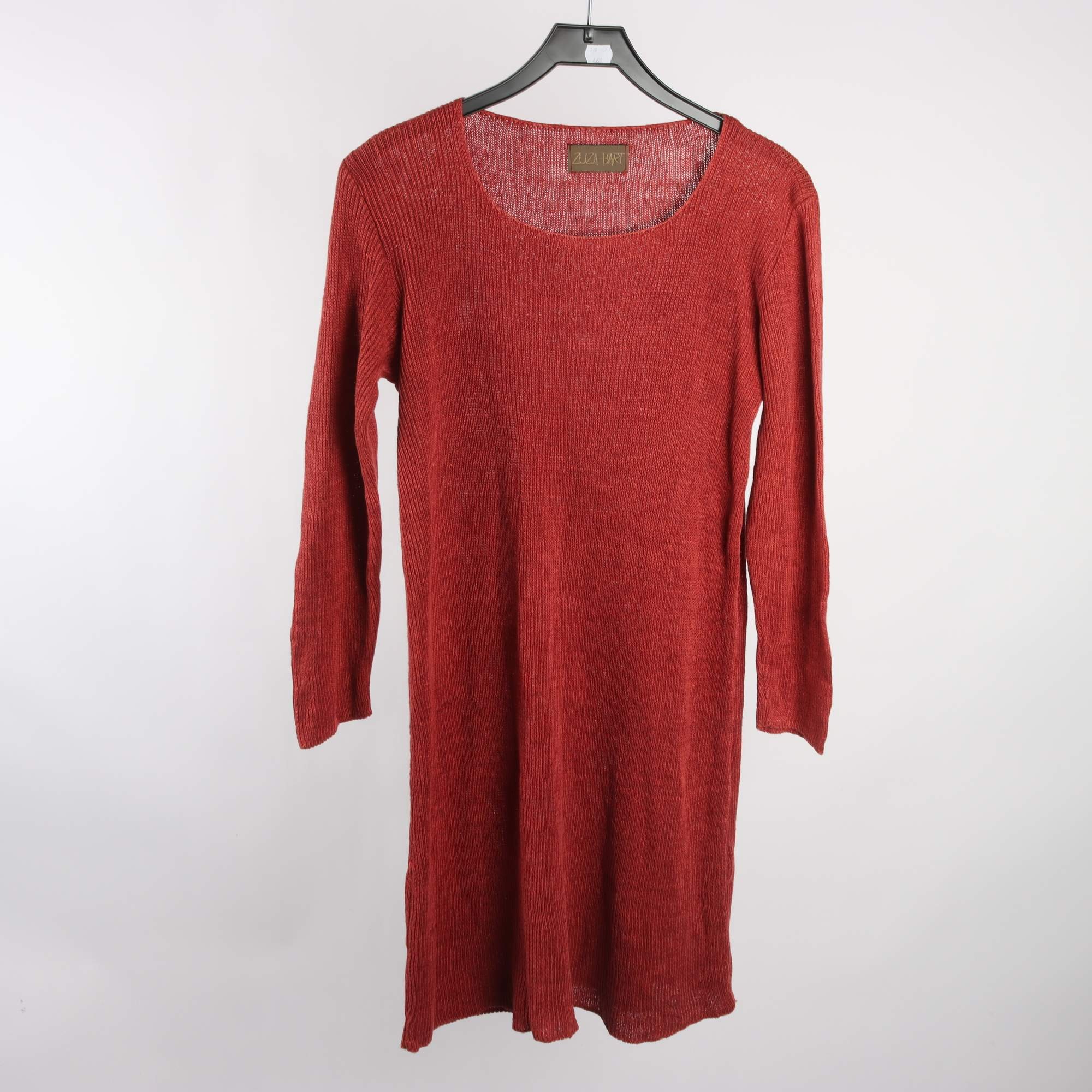 Klänning, Zuza Bart, roströd, 100% lin, stl. ca. M.