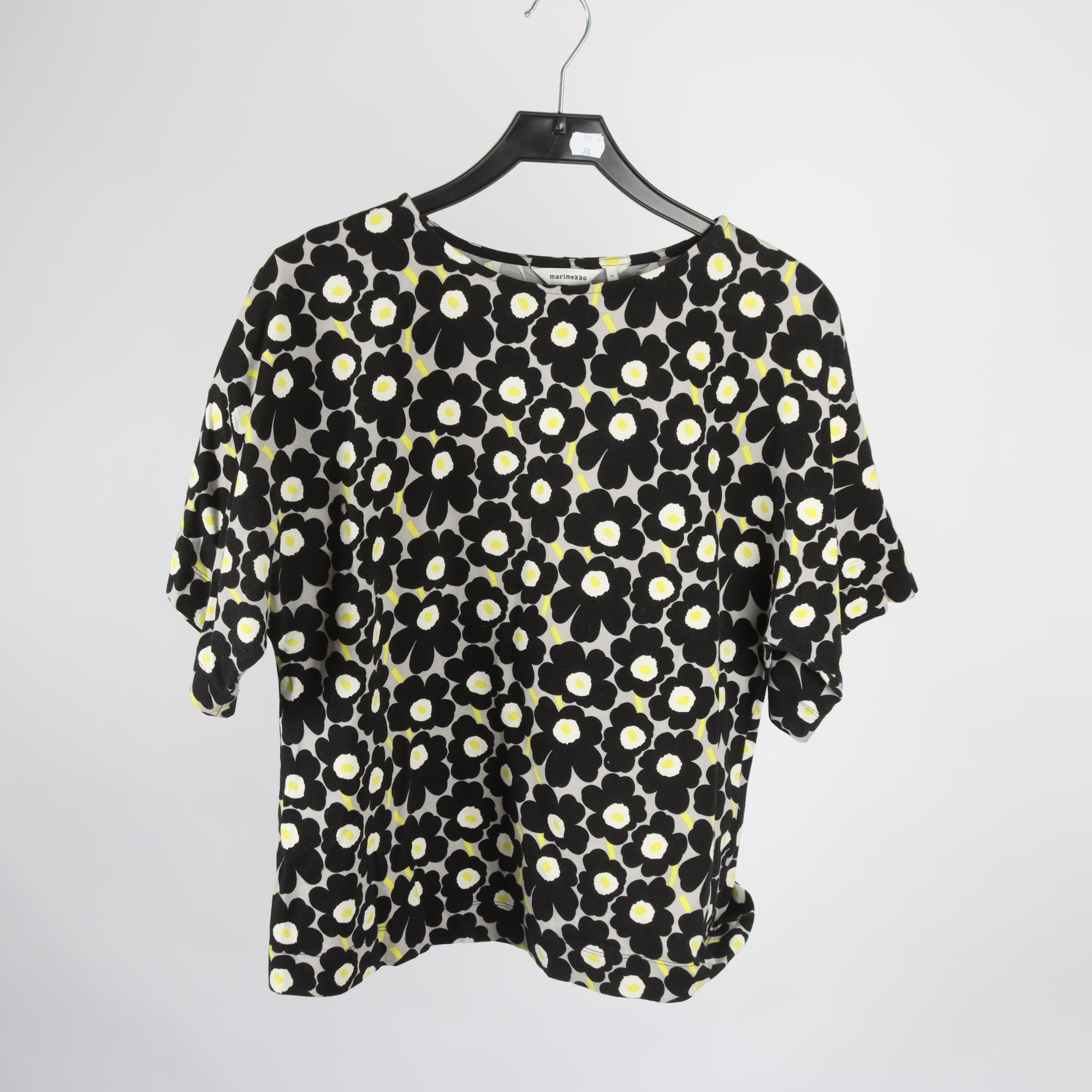 Tröja, Marimekko, grå, svart, mönstrad, stl. XL