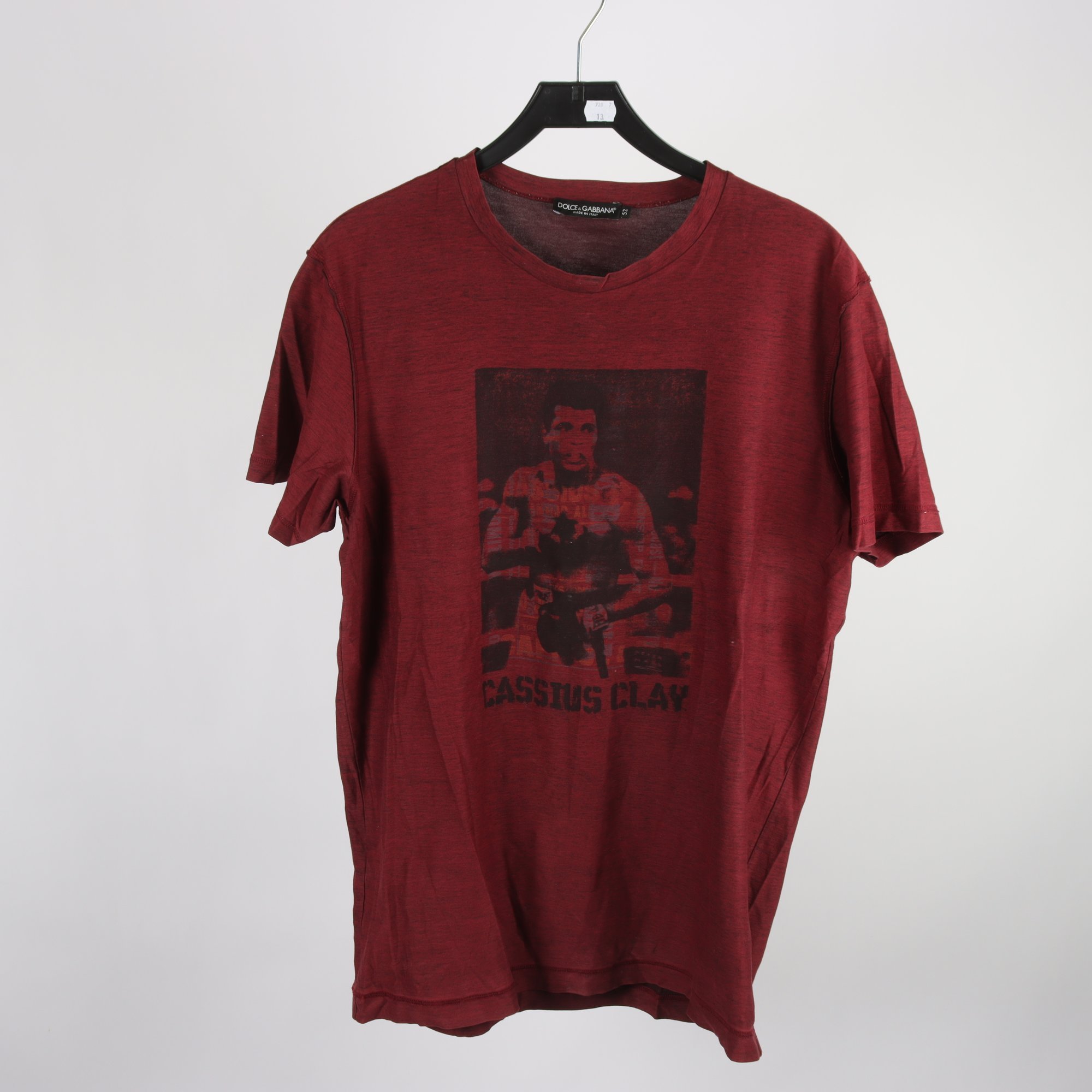 T-shirt, Dolce Gabbana, Muhammad Ali, vinröd, stl. 52