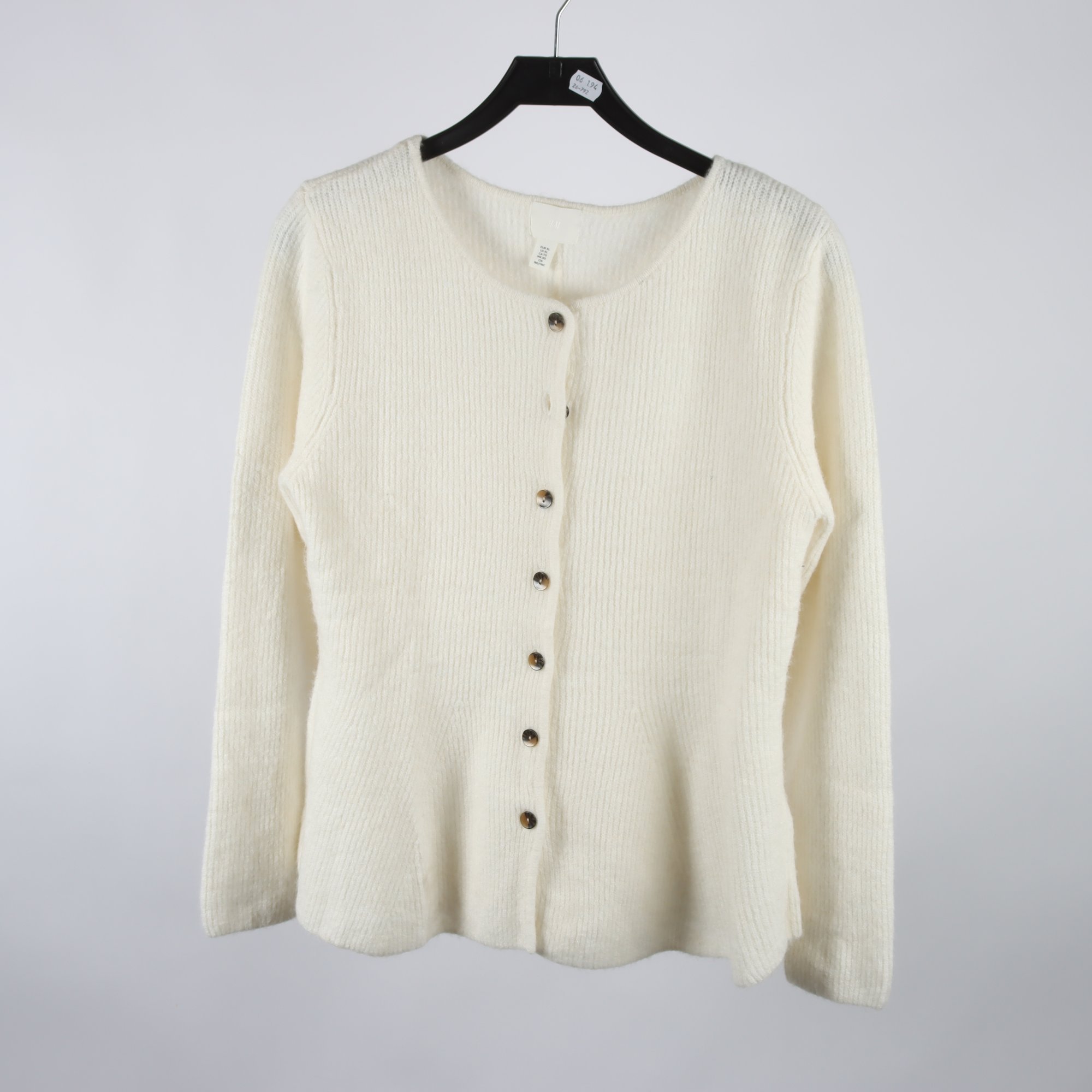 Stickad kofta, H&M, stl. XL