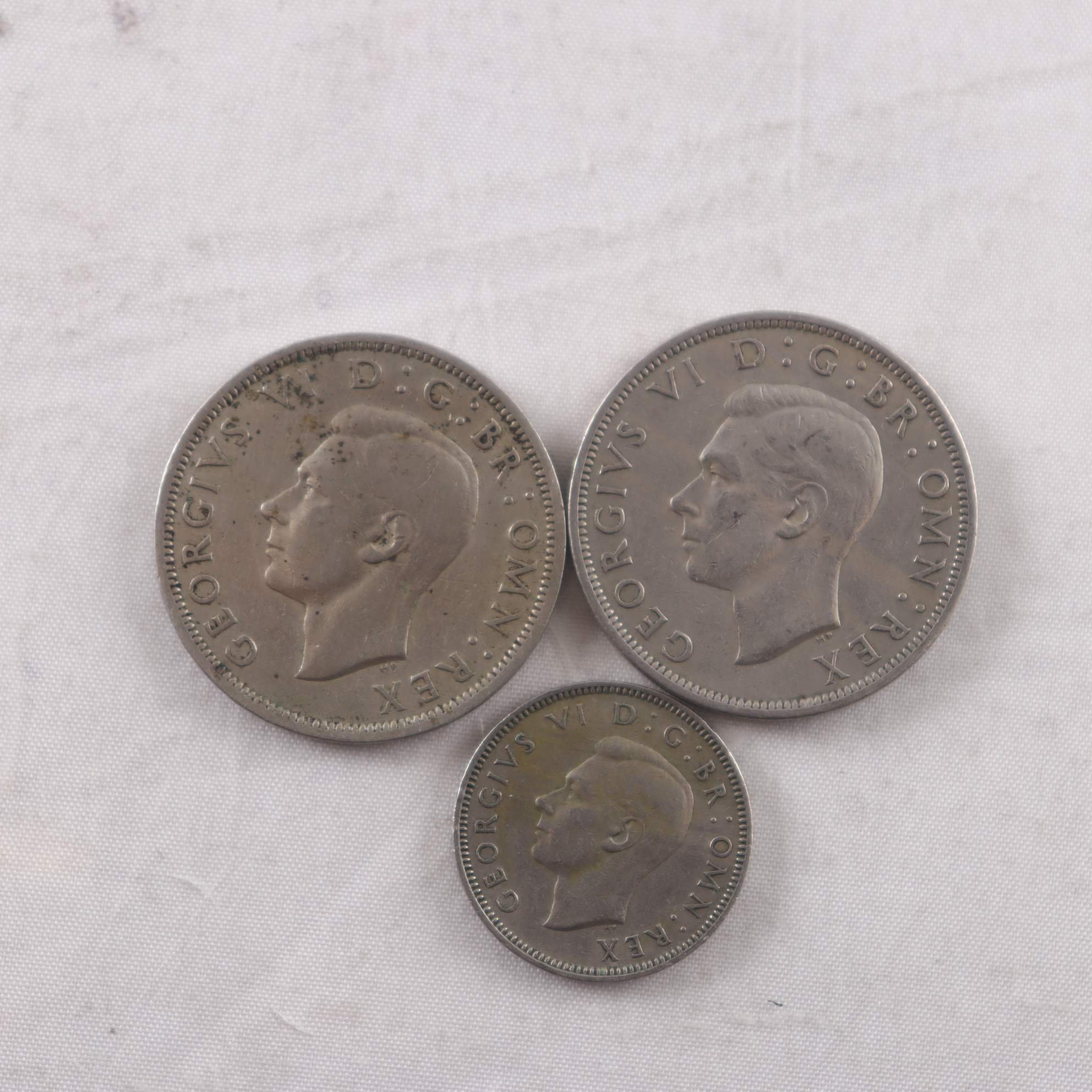 Samling med silvermynt, Storbritannien