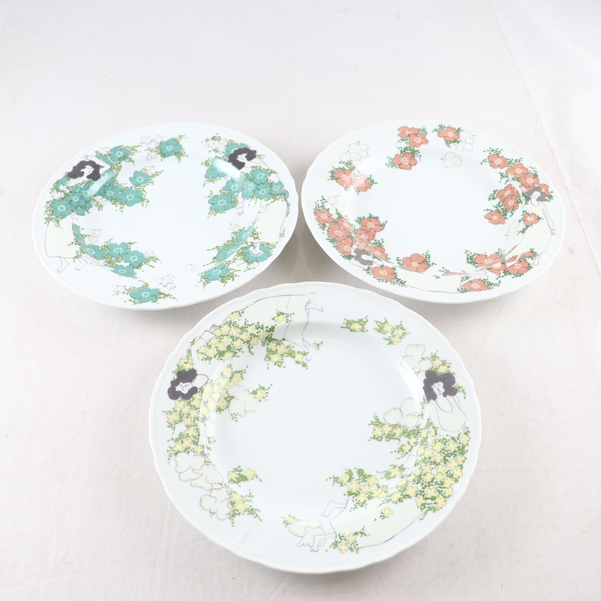 Tallrikar, ”Girls”, Ann Jansson, Ikea, 1970-tal