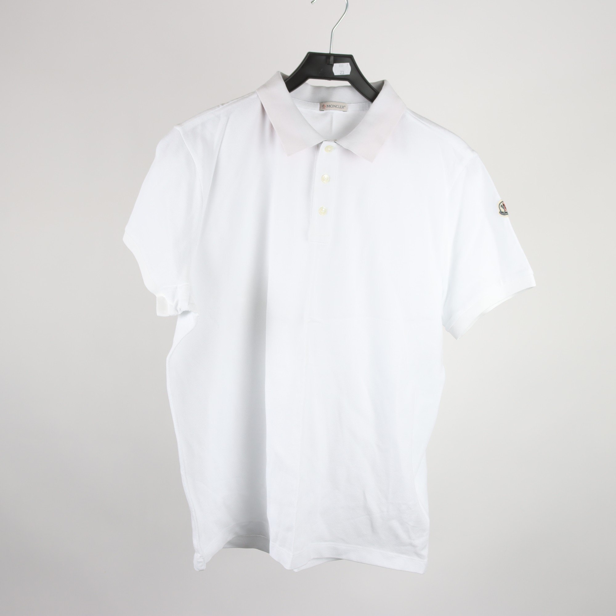 Pikètröja, Moncler, vit, stl. XL