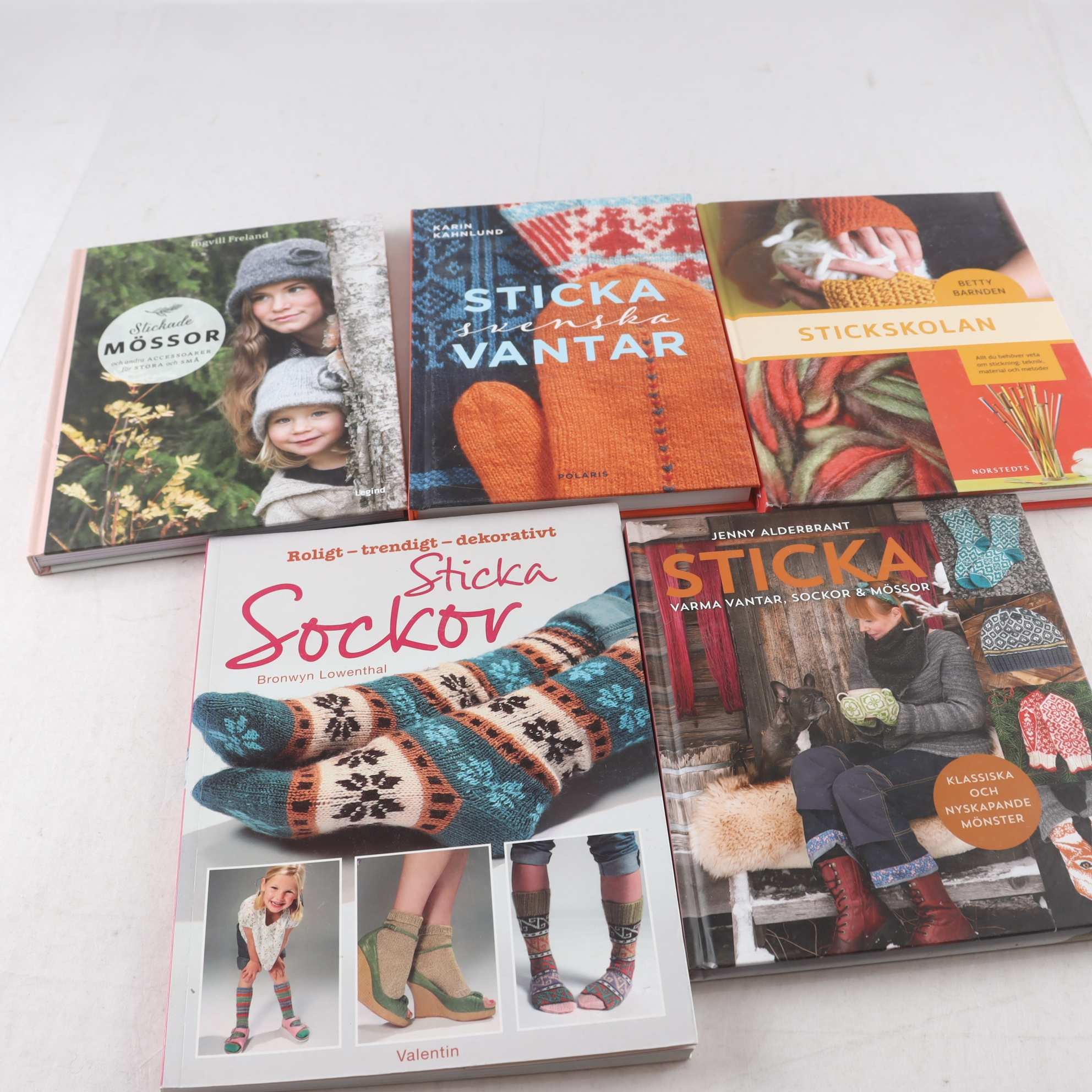 Stickning, bokpaket med 5 volymer