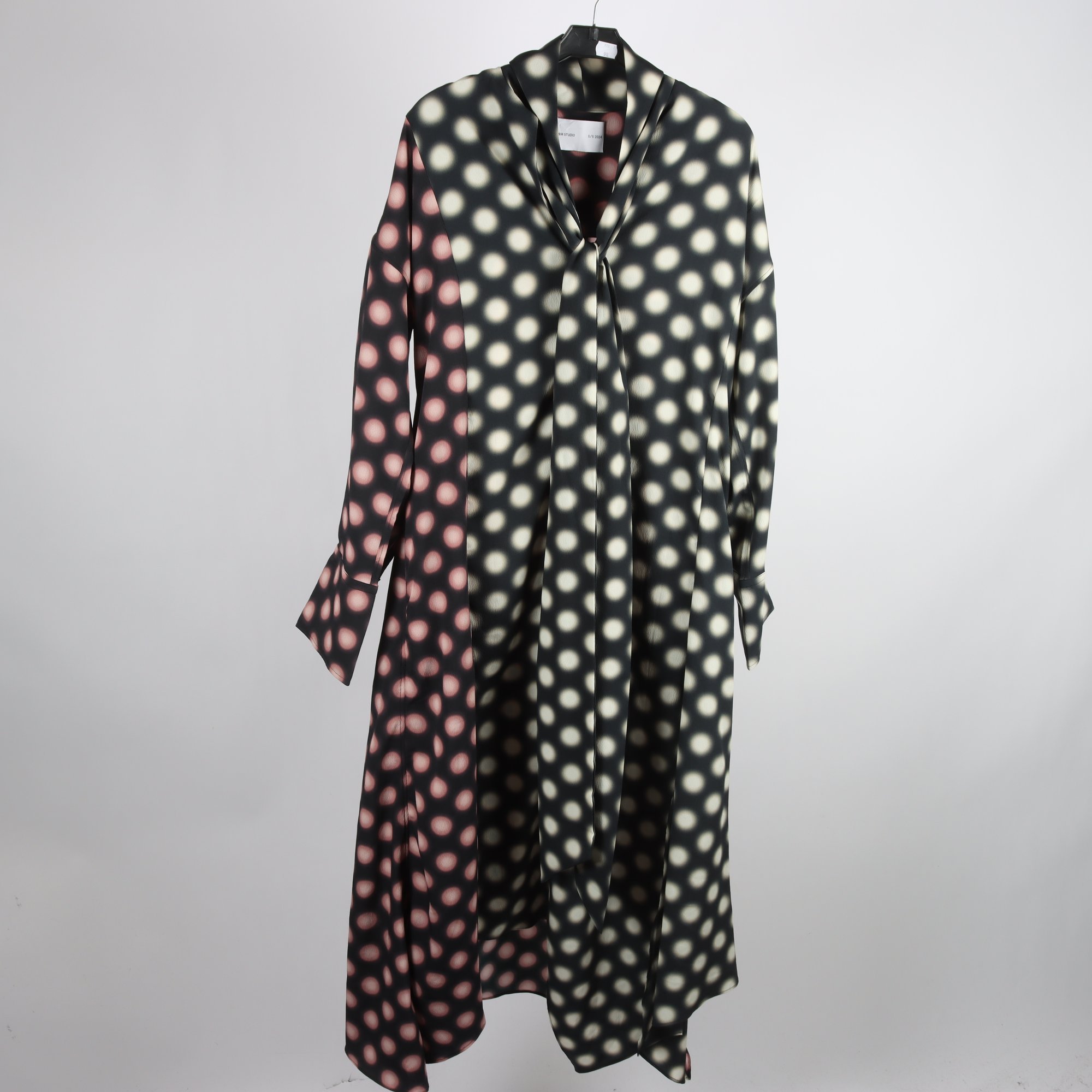 Klänning, H&M Studio 2024, mönstrad, stl. XS