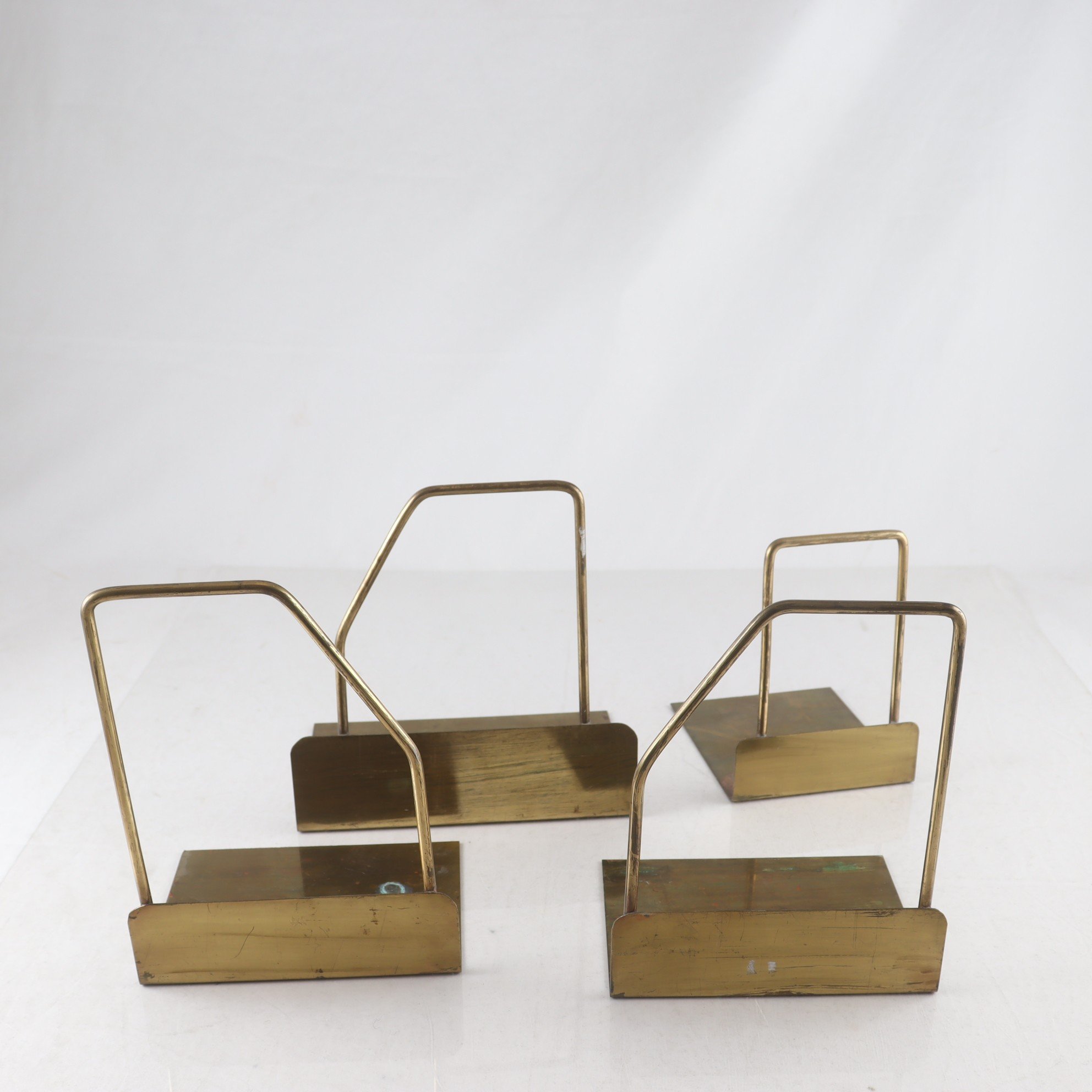 Bokstöd, mässing, 1970-tal