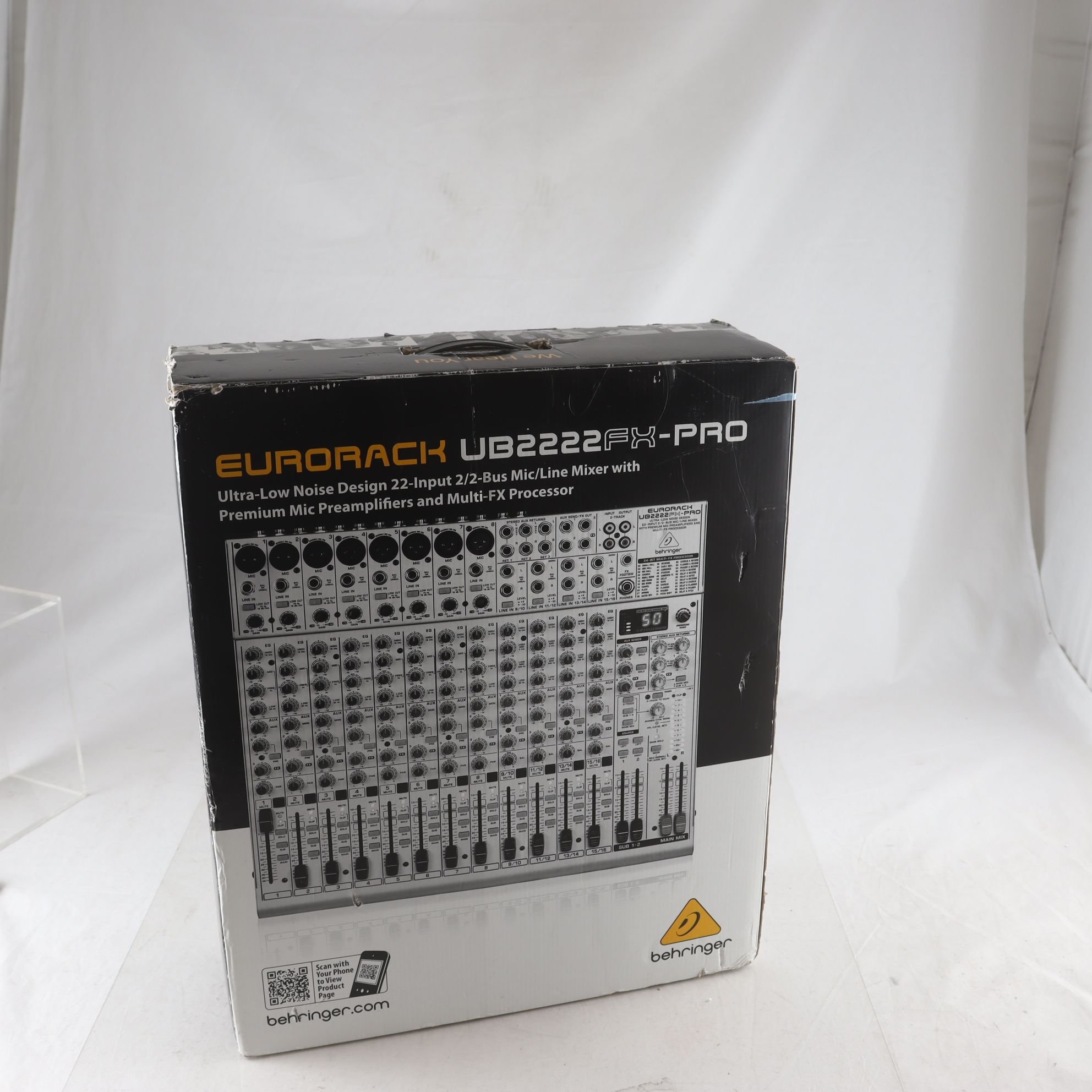 Behringer, EURORACK UB2222, FX-PRO. Samfraktas ej.