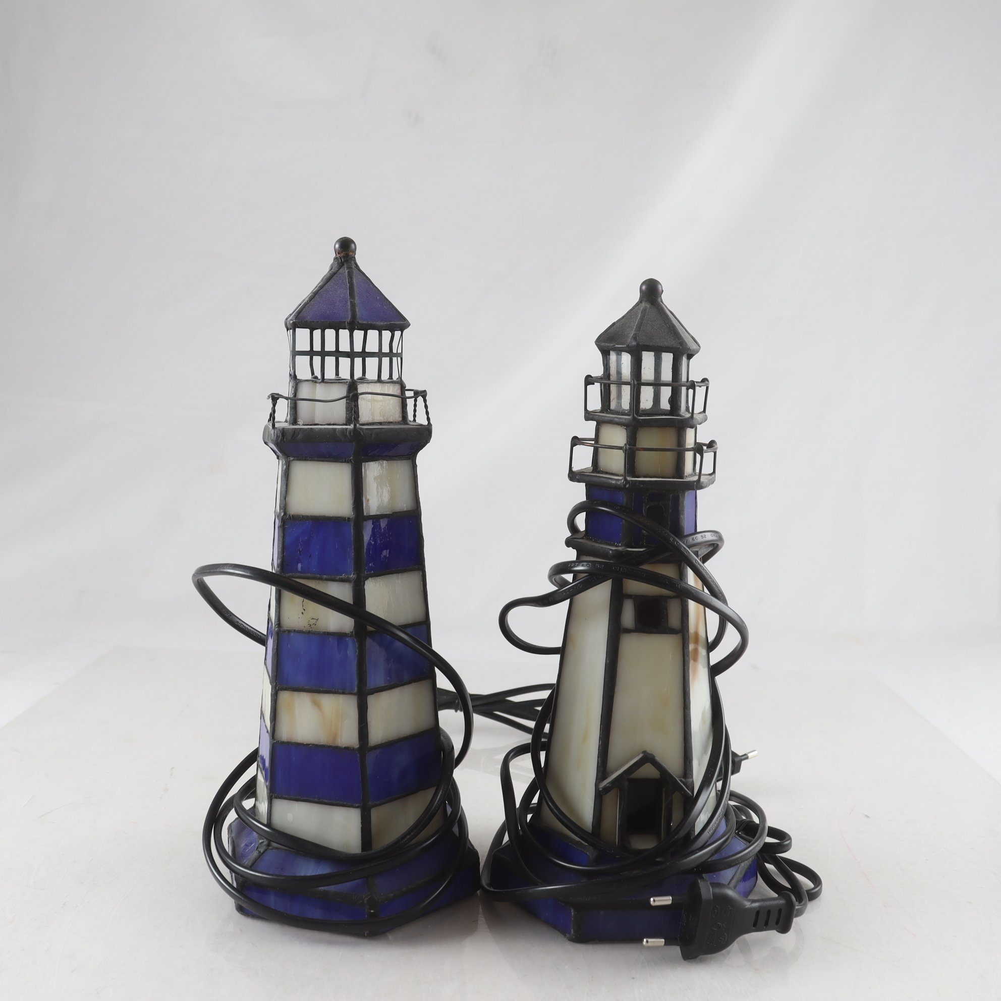 Bordslampor, 2st fyrar. Samfraktas ej.