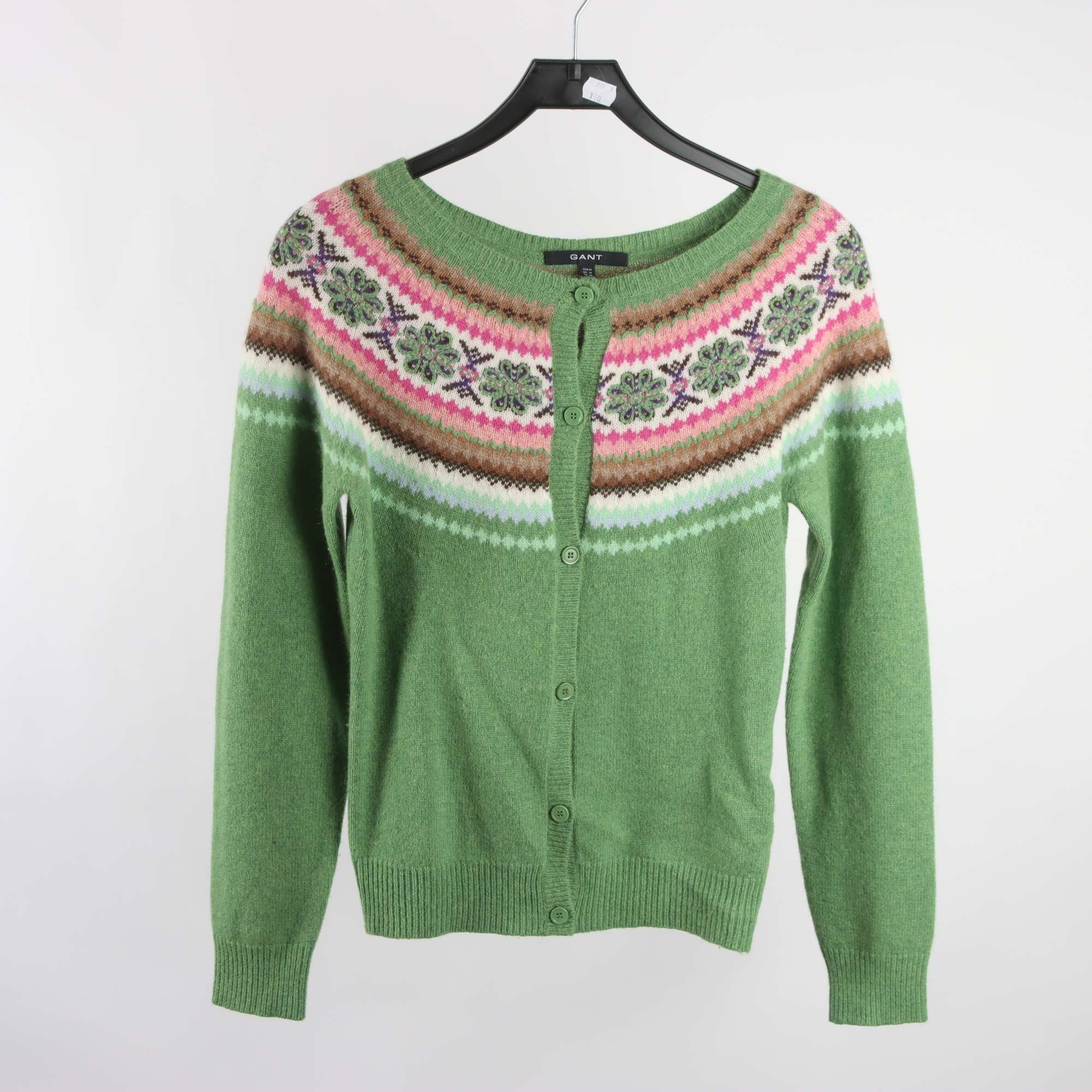 Kofta, Gant, grön, ,mönstrad, stl. M