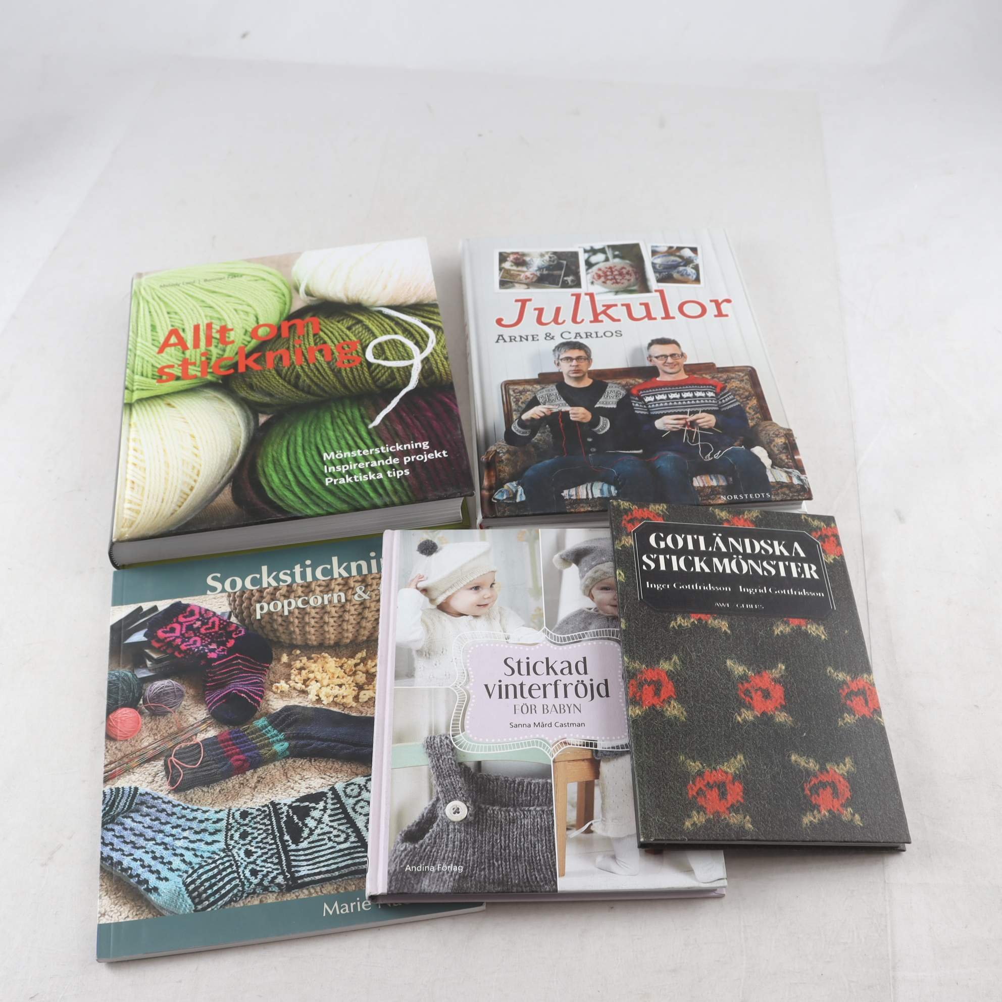 Stickning, bokpaket med 5 volymer