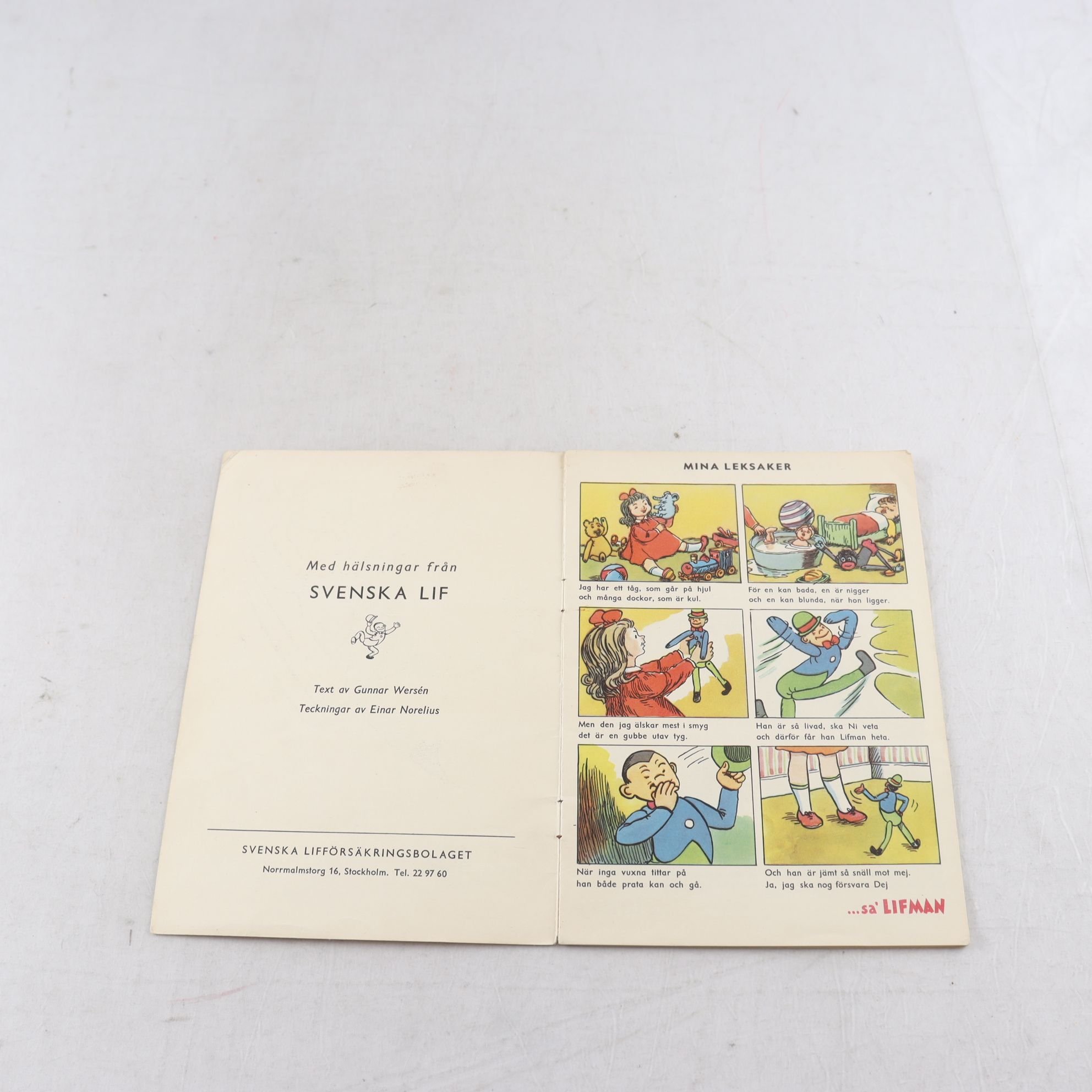 …sa´ LIFMAN, Text av Gunnar Wersen, Teckningar av Einar Norelius