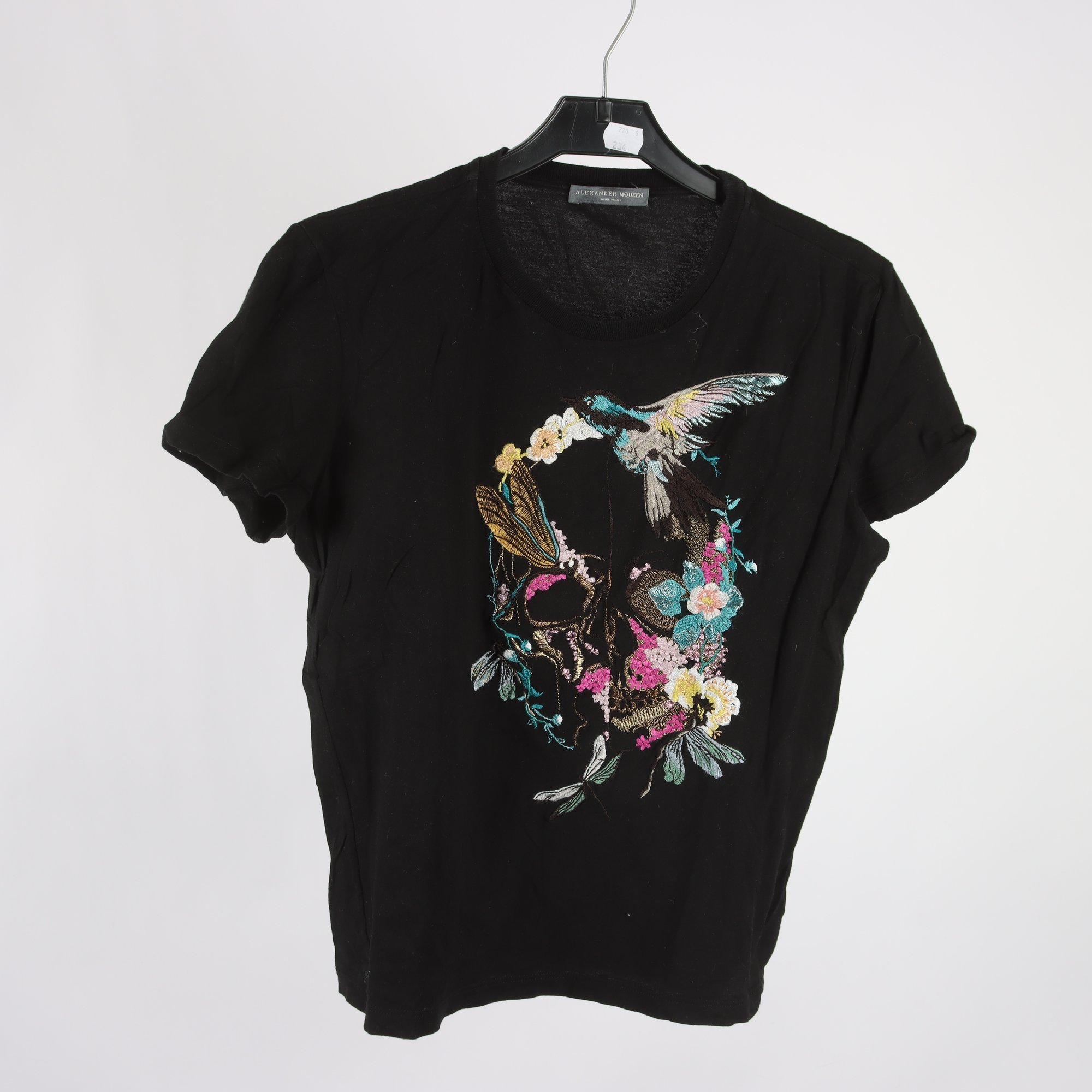 T-shirt, Alexander McQueen, svart, stl. 40