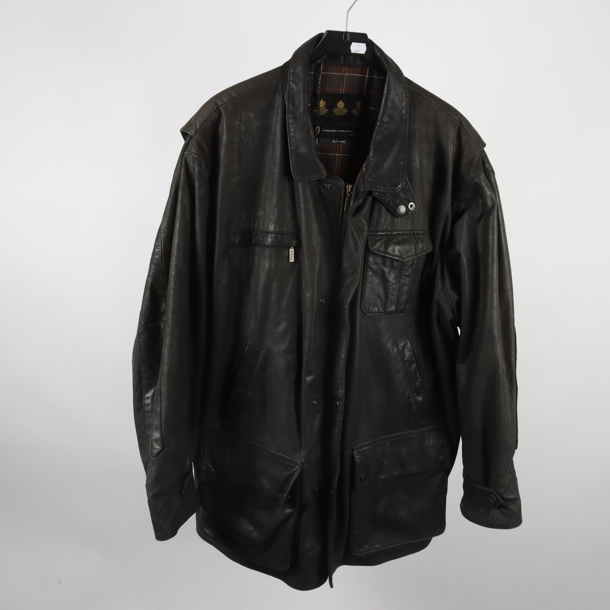 Skinnjacka, Barbour, svart, stl. XXL