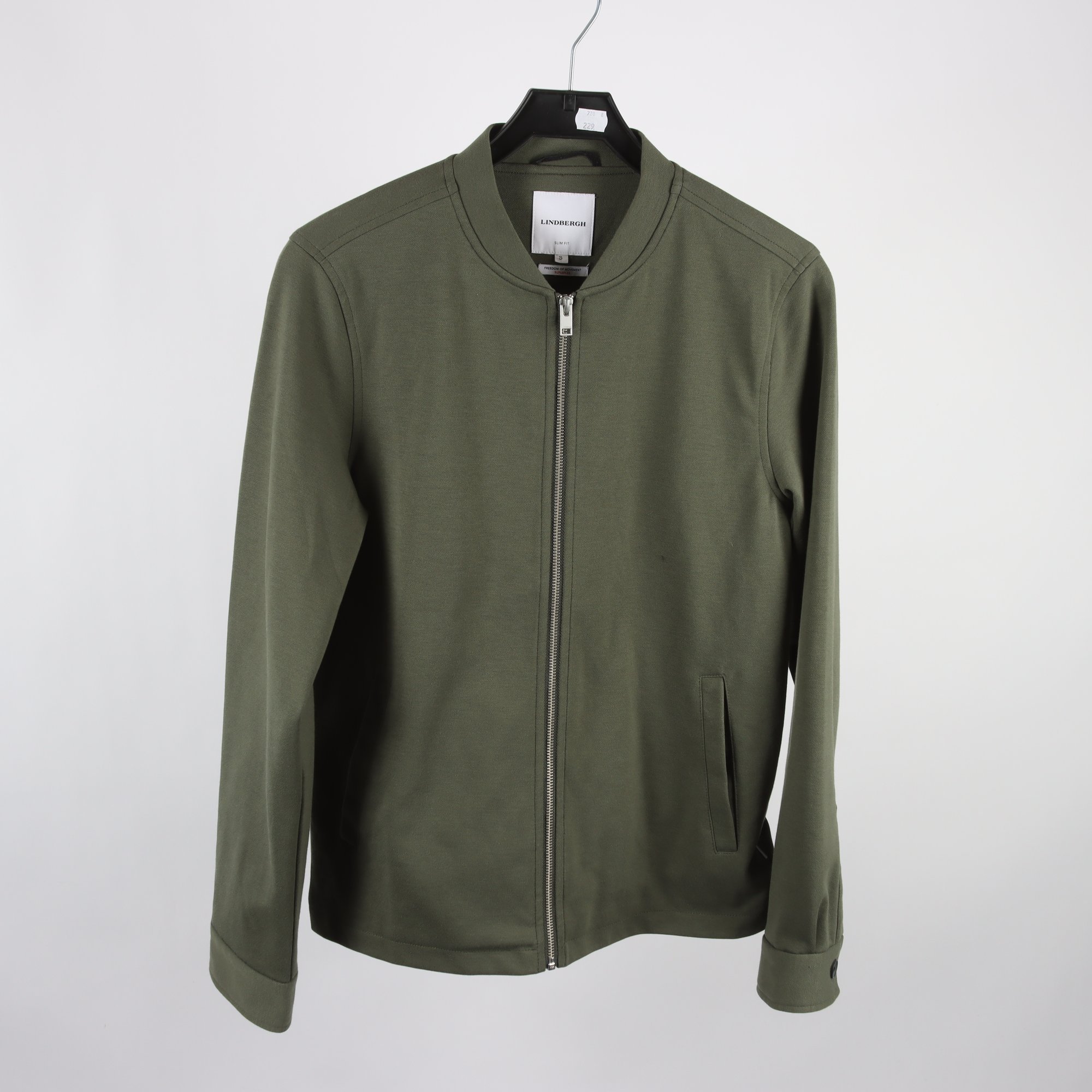 Ziptröja, Lindbergh, grön, stl. S