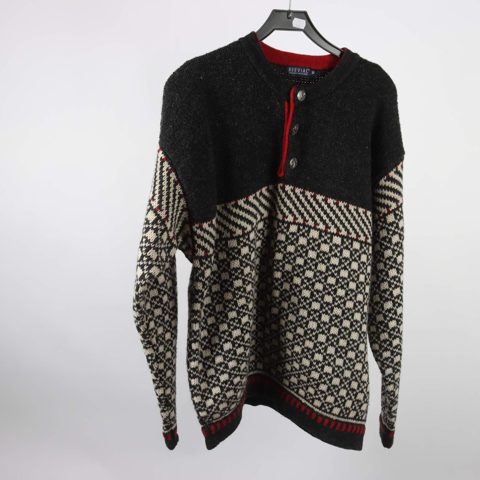 Tröja, Bouiac Adelsten, svart, vit, röd, stl. M