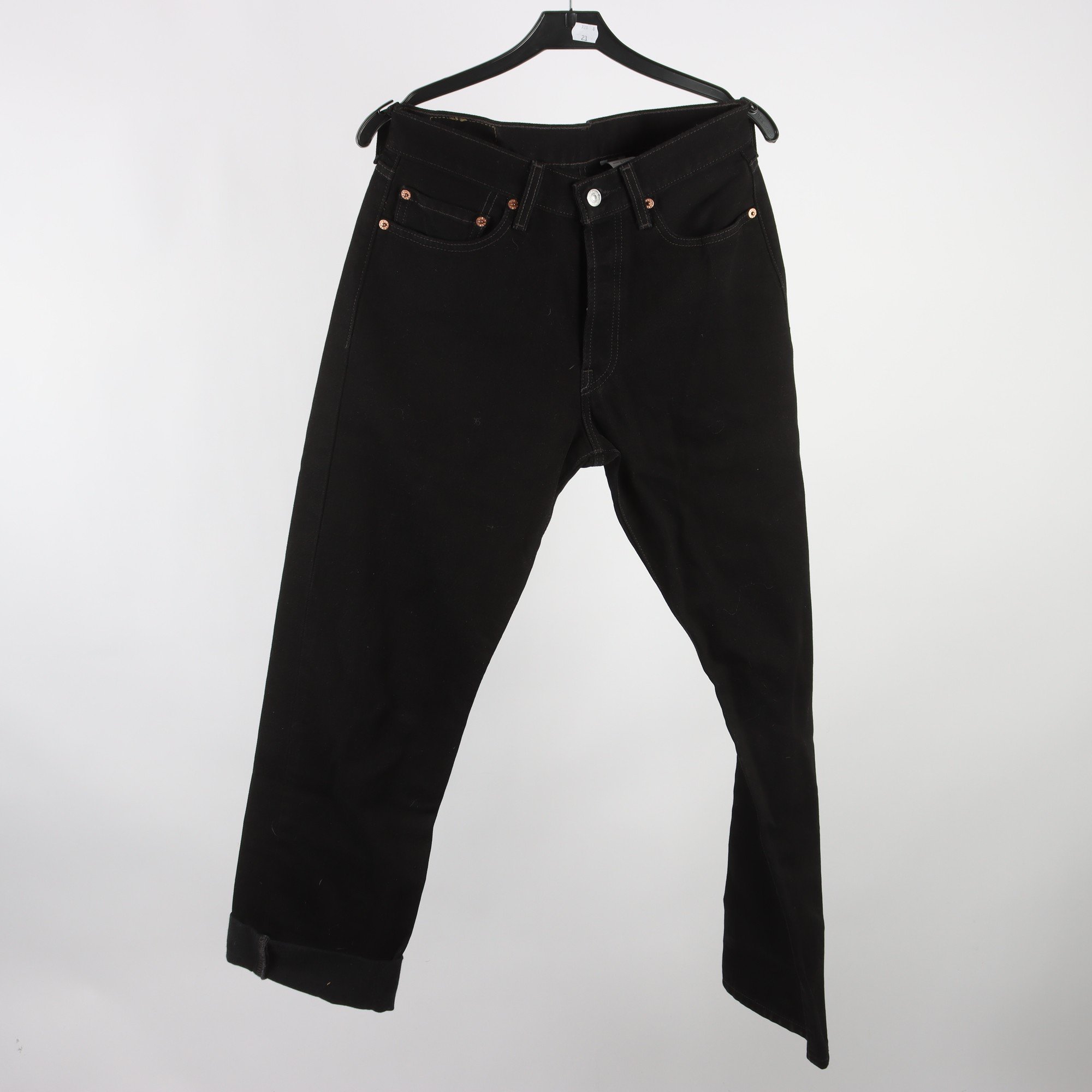 Jeans, Levi Strauss & Co 501 svart, stl. W29 L32