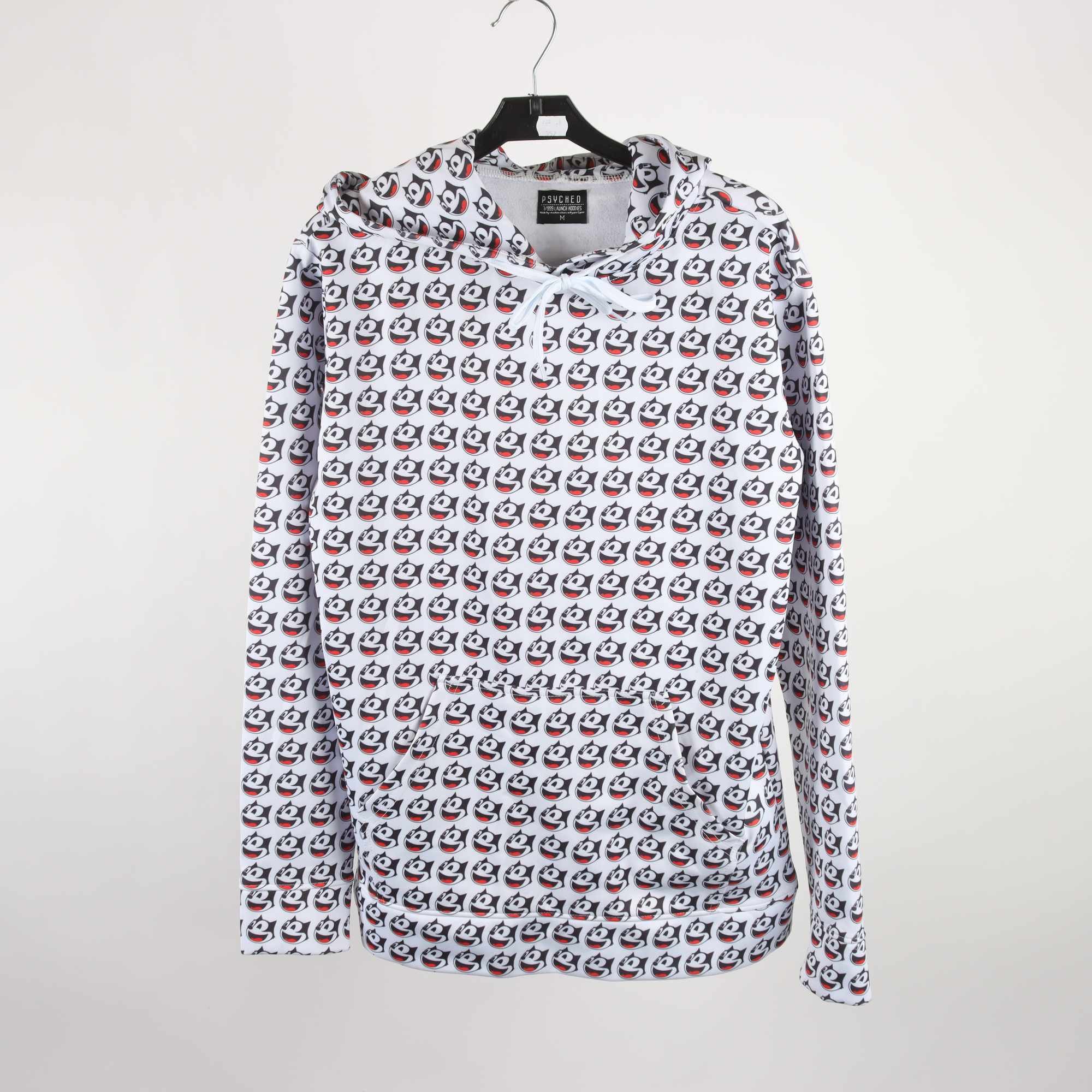 Hoodie, Psyched, Launch Hoodies, vit, stl. M.