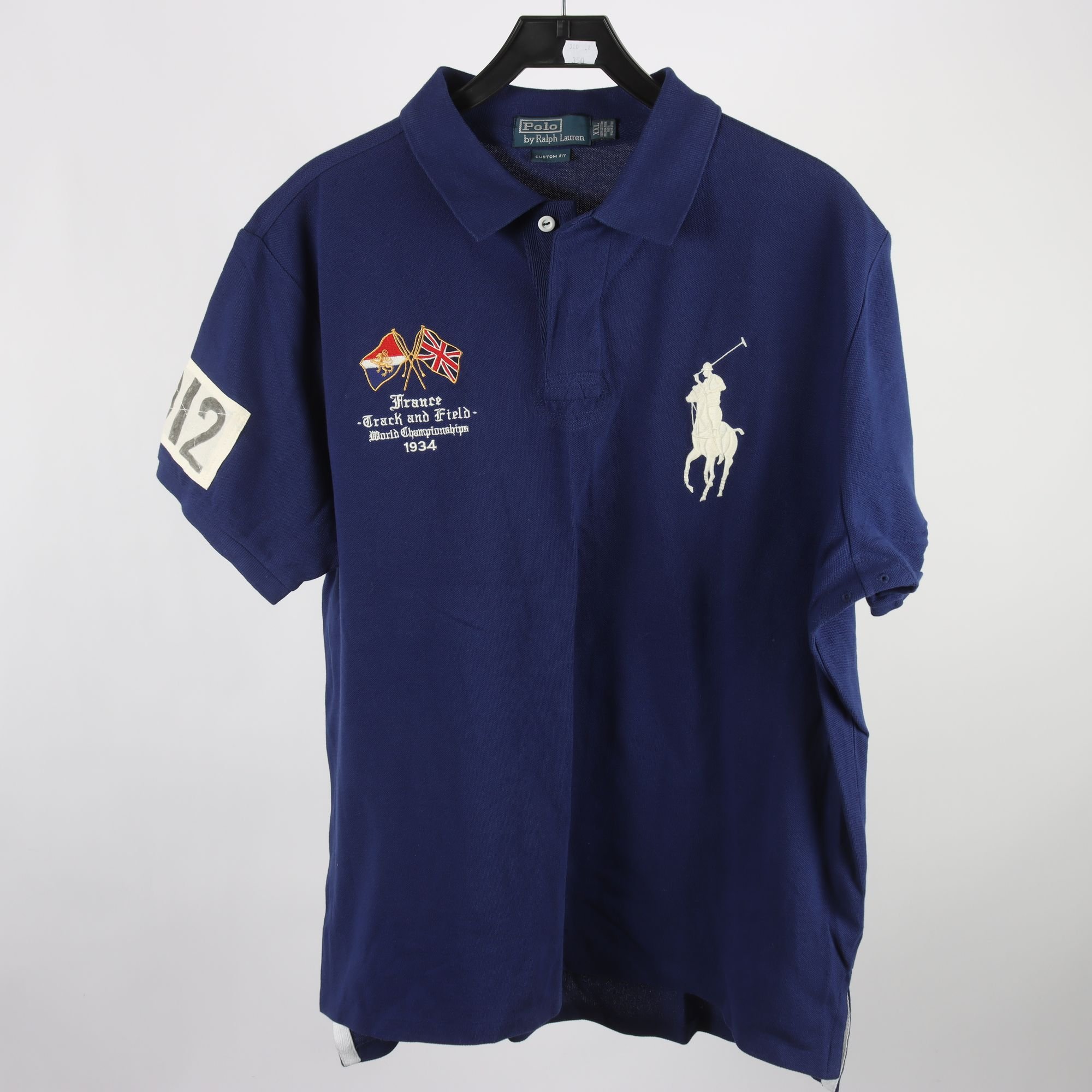 Piké, Polo Ralph Lauren, France, blå, stl. XXL.