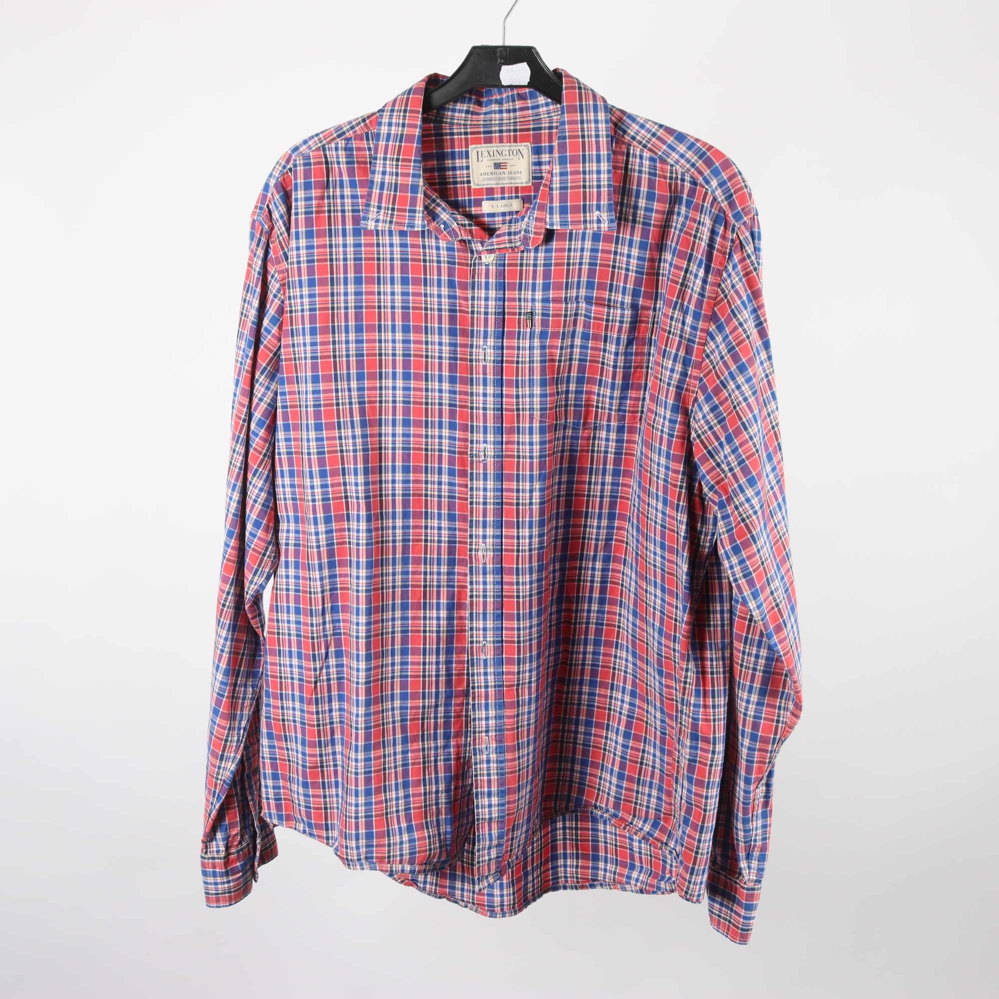 Skjorta, Lexington, rutig, röd, blå, stl. XL.