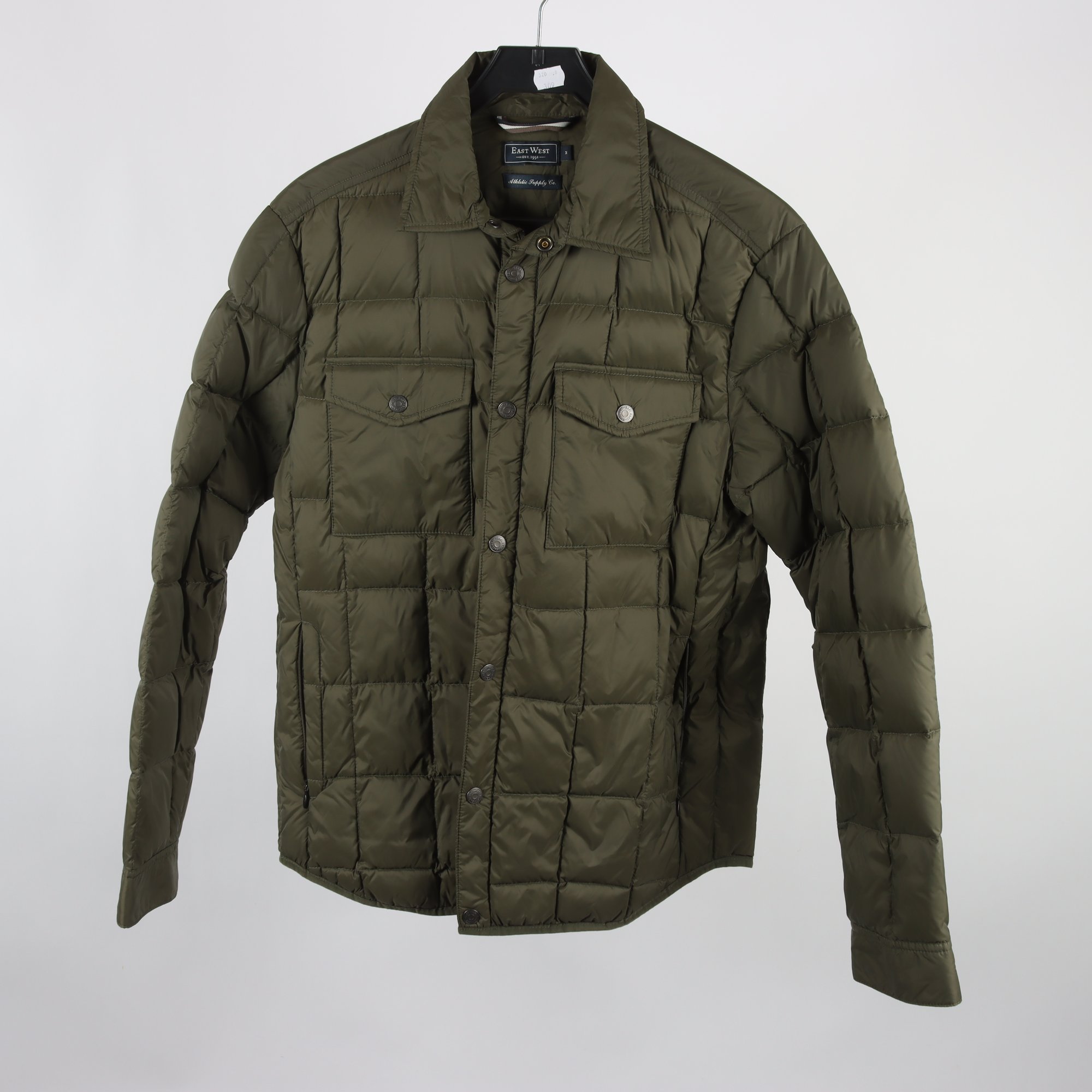 Skjortjacka, East West, grön, stl. M.