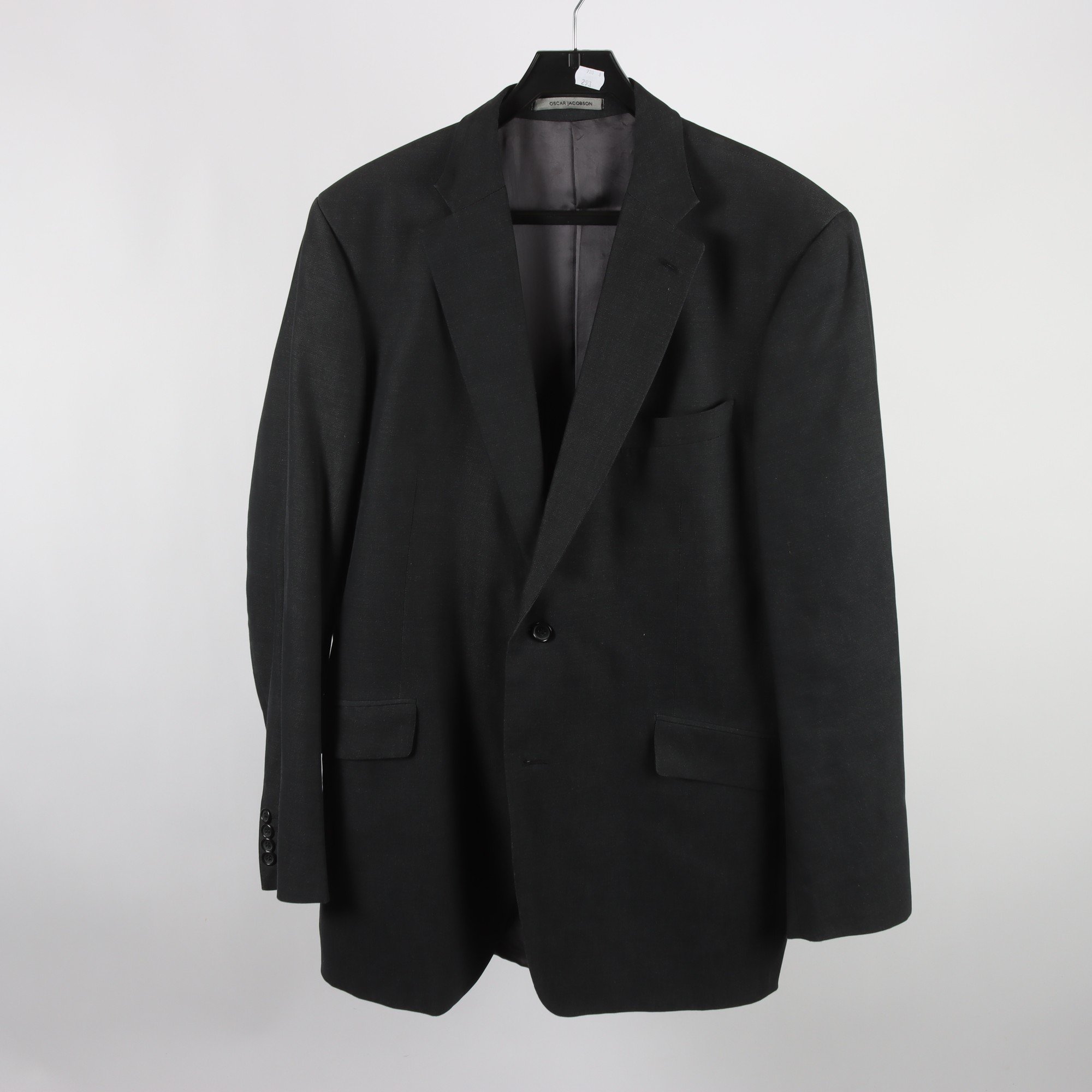 Kavaj, Oscar Jacobson, gråsvart, stl. 154