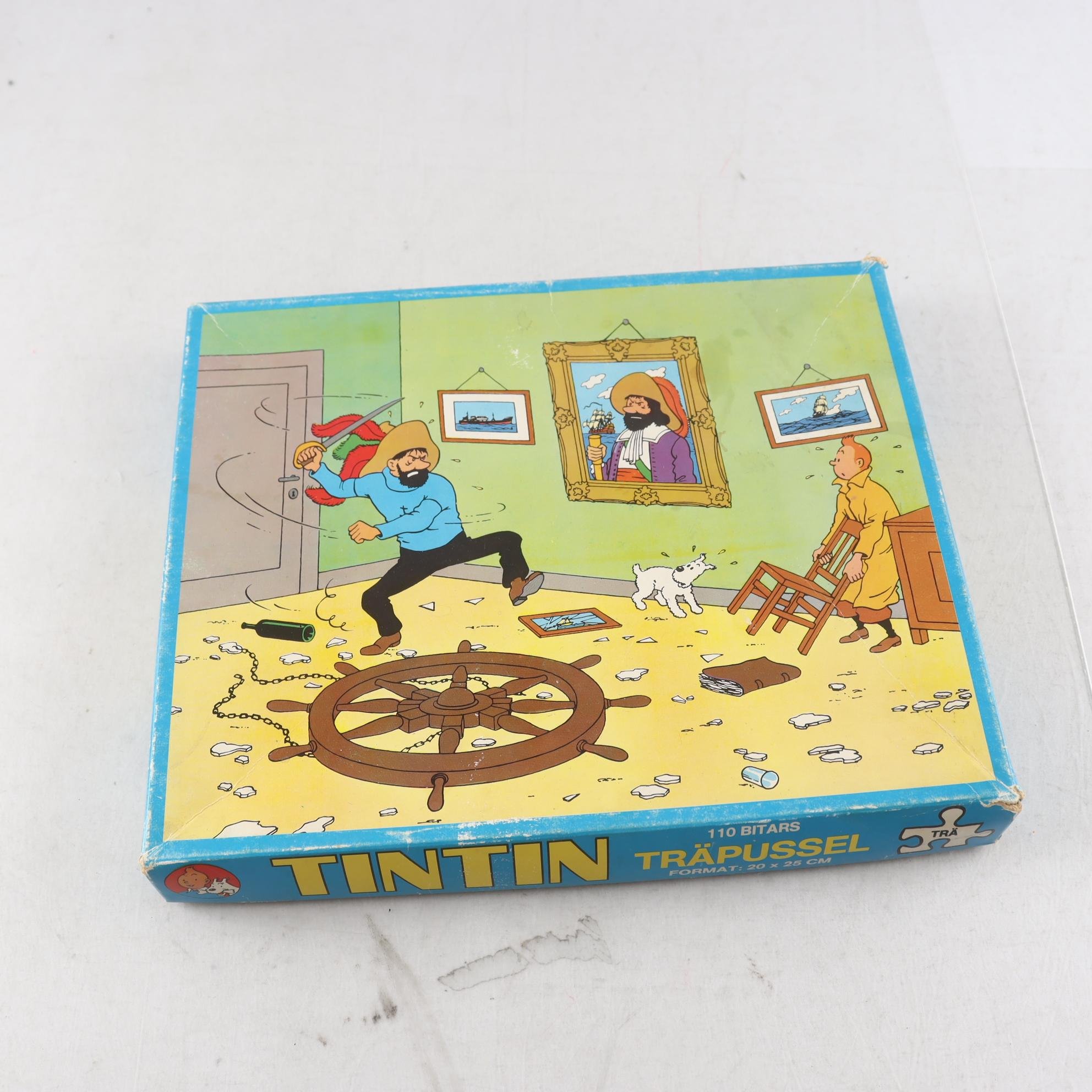 Pussel, Tintin, 110b, från 80 talet.