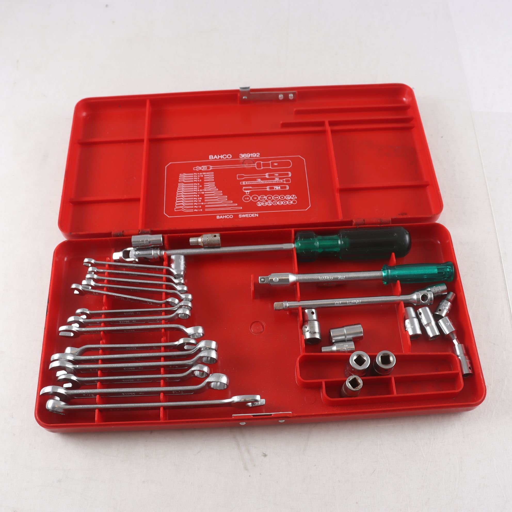 Hylsnyckelset, Bahco-sweden, nr 369192.