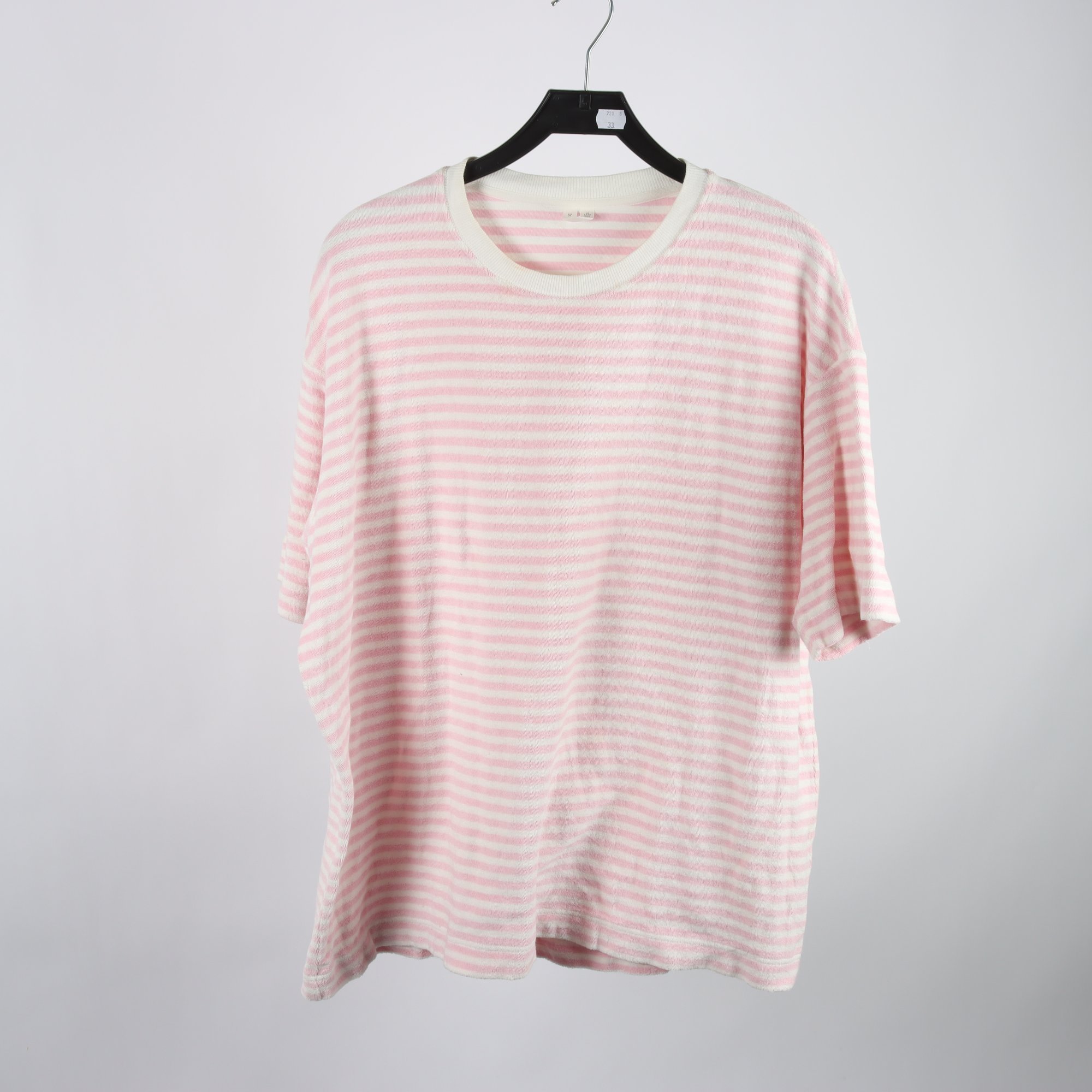 Tröja, Arket, rosa, vit, randig, frottè, stl. M