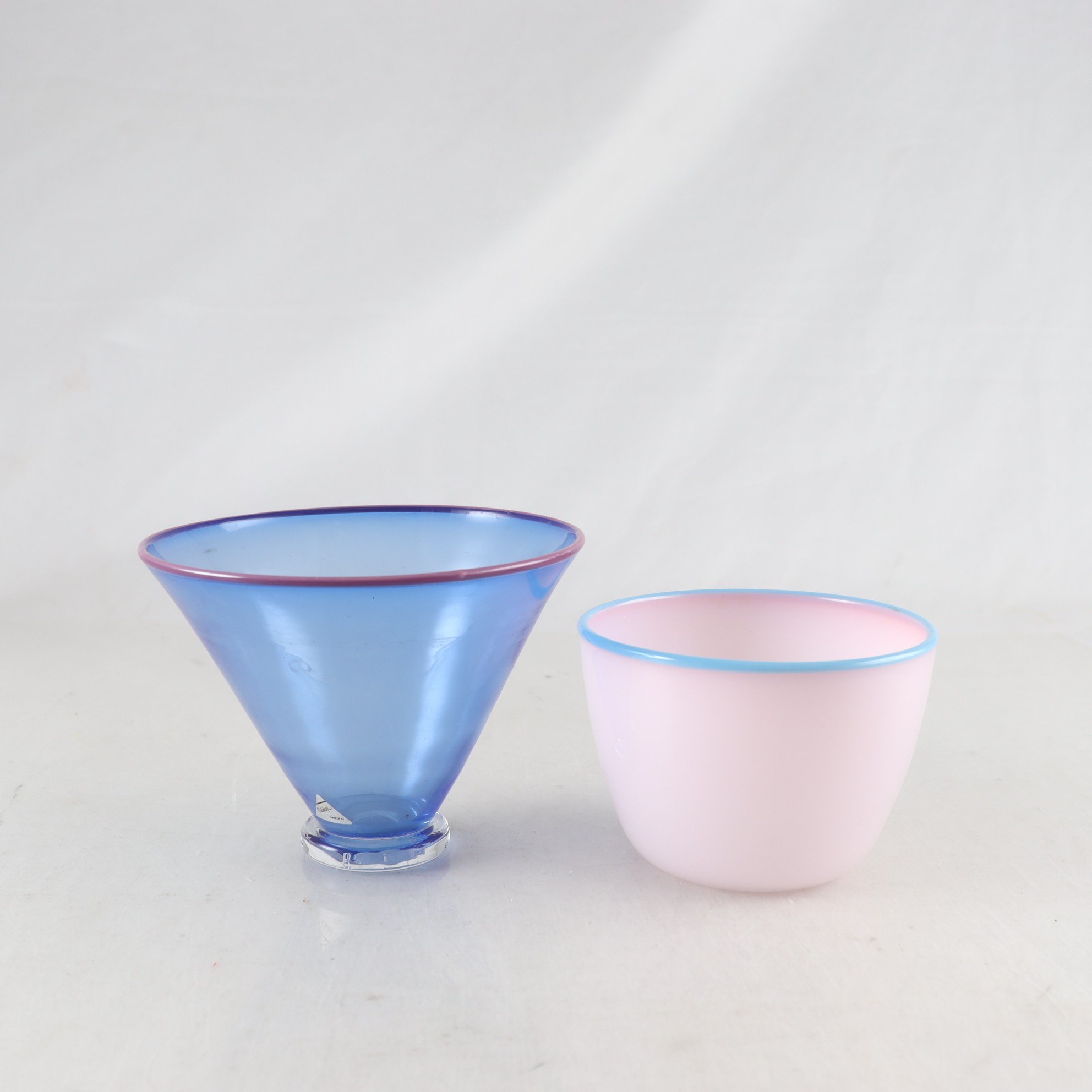 Skålar, Eld & luft, Eldoluft, Båstad, signerade, 2 st