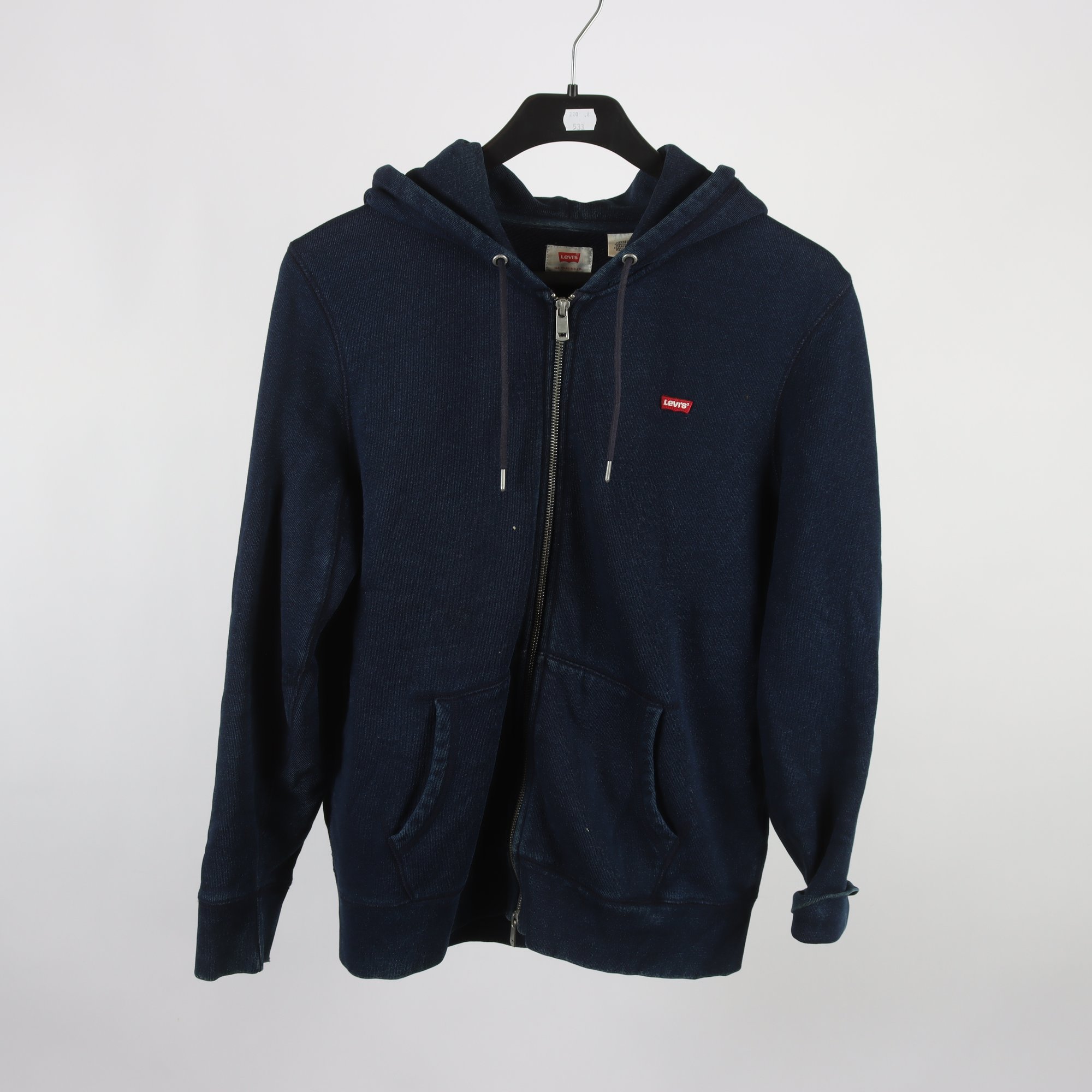 Hoodie, Levis, blå, stl. S.