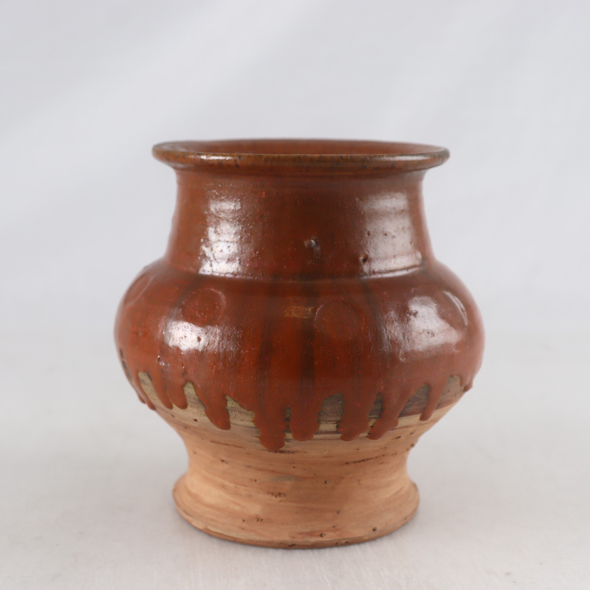 Vas, keramik, delvis glaserad, B. Wernonch, Afta, Danmark