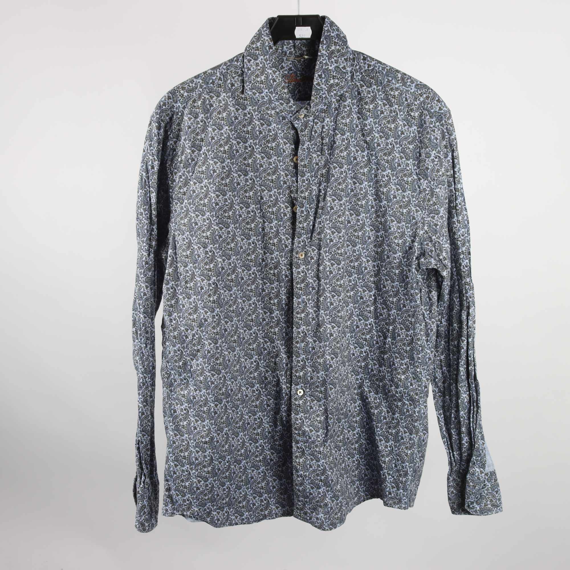 Skjorta, Stenströms,mönstrad, blå, stl. XL.