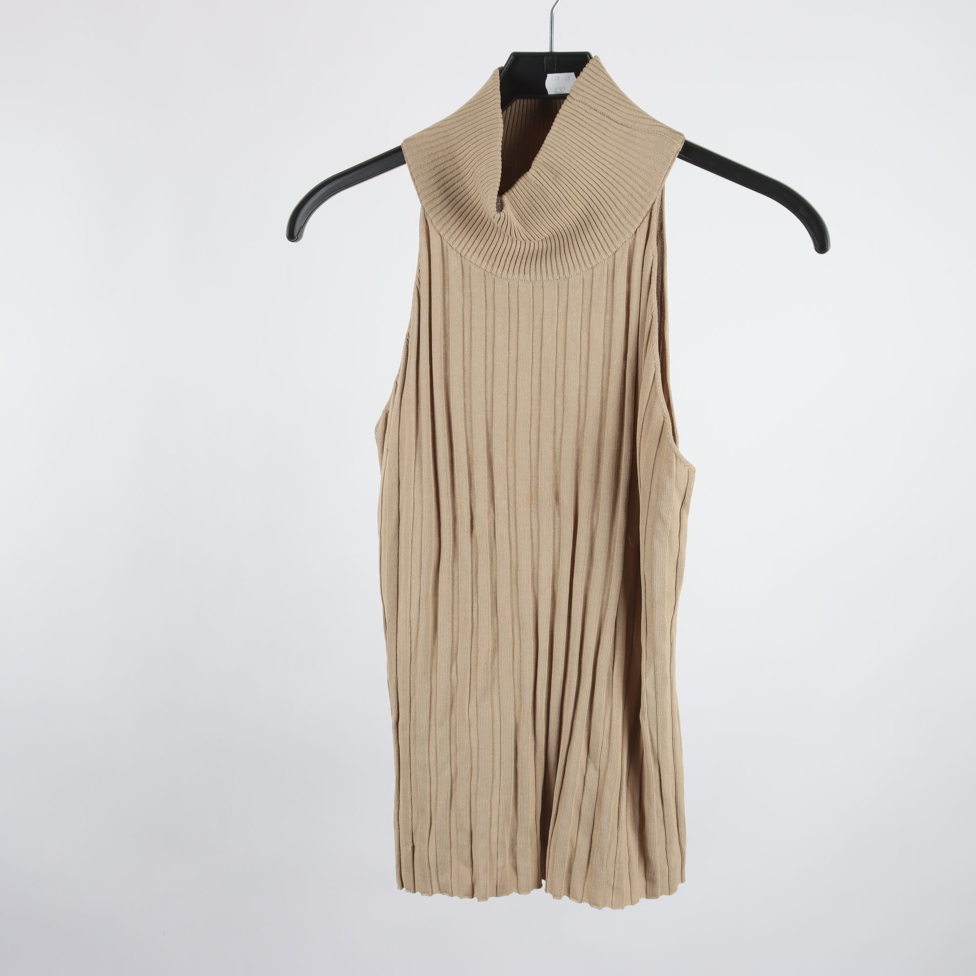 Linne, Stylein, brun, stickad, stl. XL.