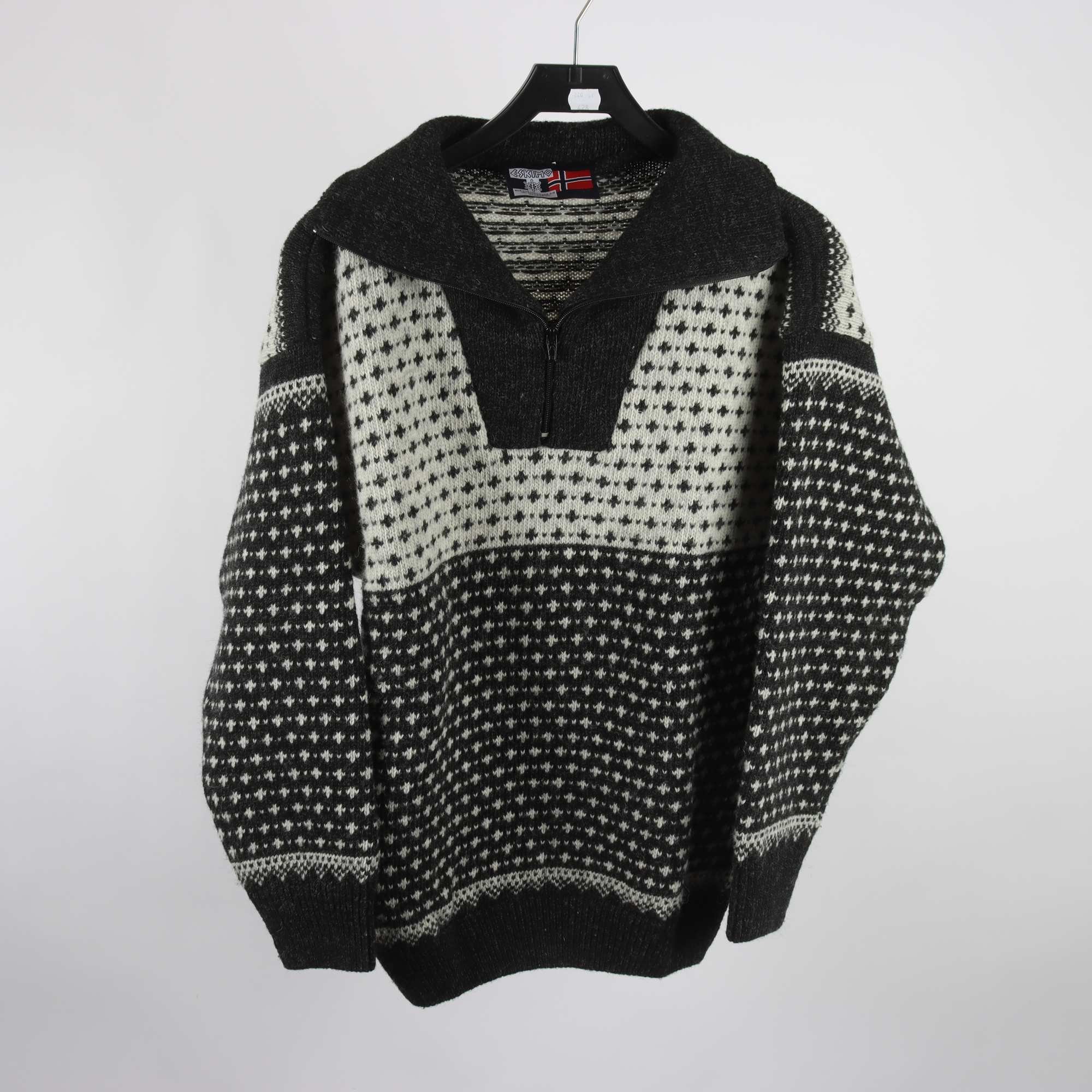 Tröja, Eskimo, Norge, grå, ull, slt. M.