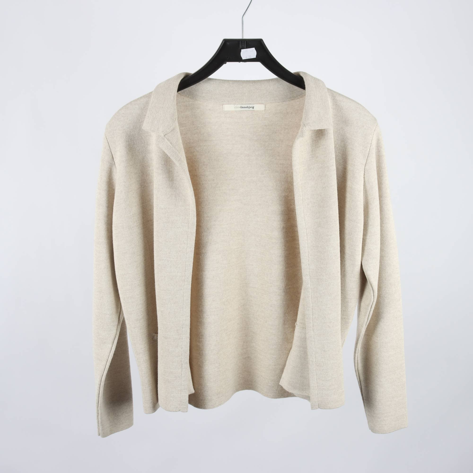 Kofta, Sibin Linnebjerg, beige, ull, stl. XS.
