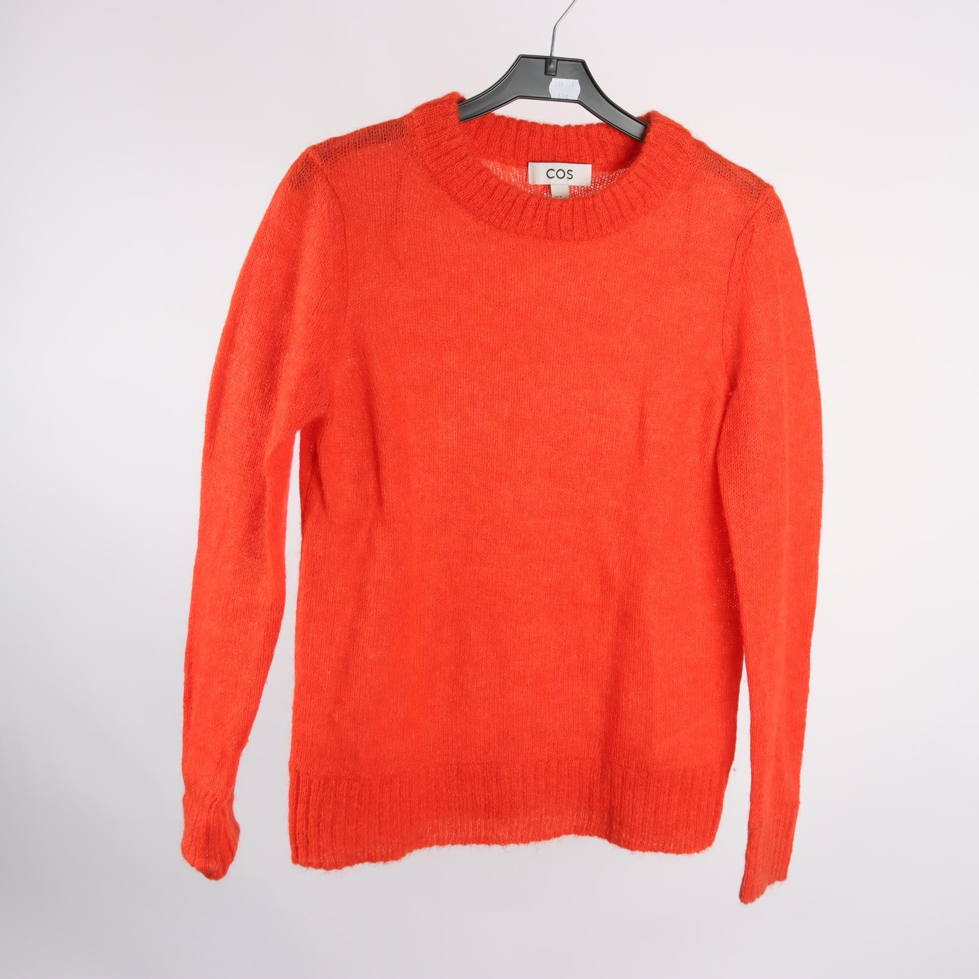 Tröja, COS, orange, ull, mohair, stl. XS.