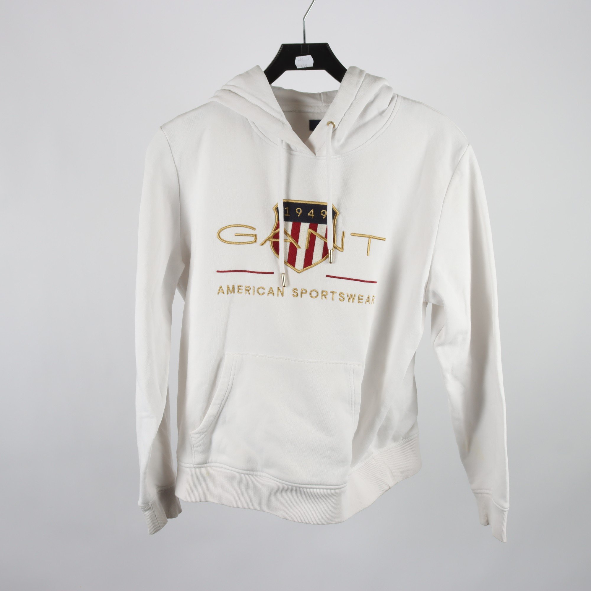 Hoodie, Gant, vit, stl. M.