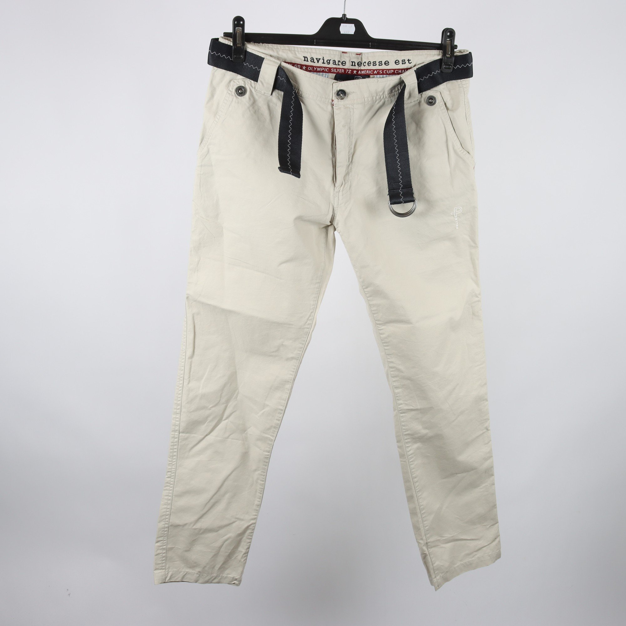 Byxor, Pelle P, beige, stl. L.