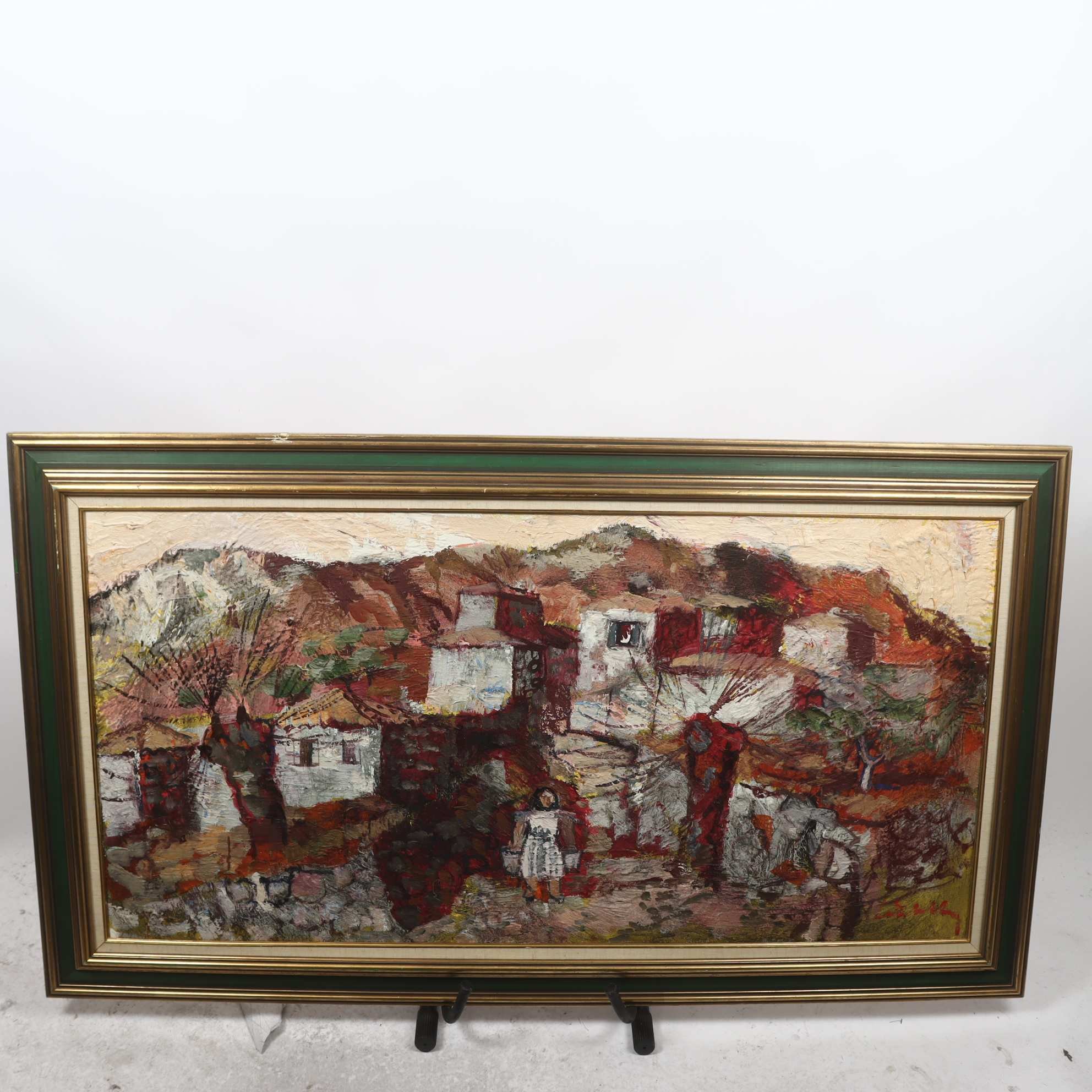 Olja på duk, Bertil Wahlberg, (1923-1980), signerad. Endast avhämtning.