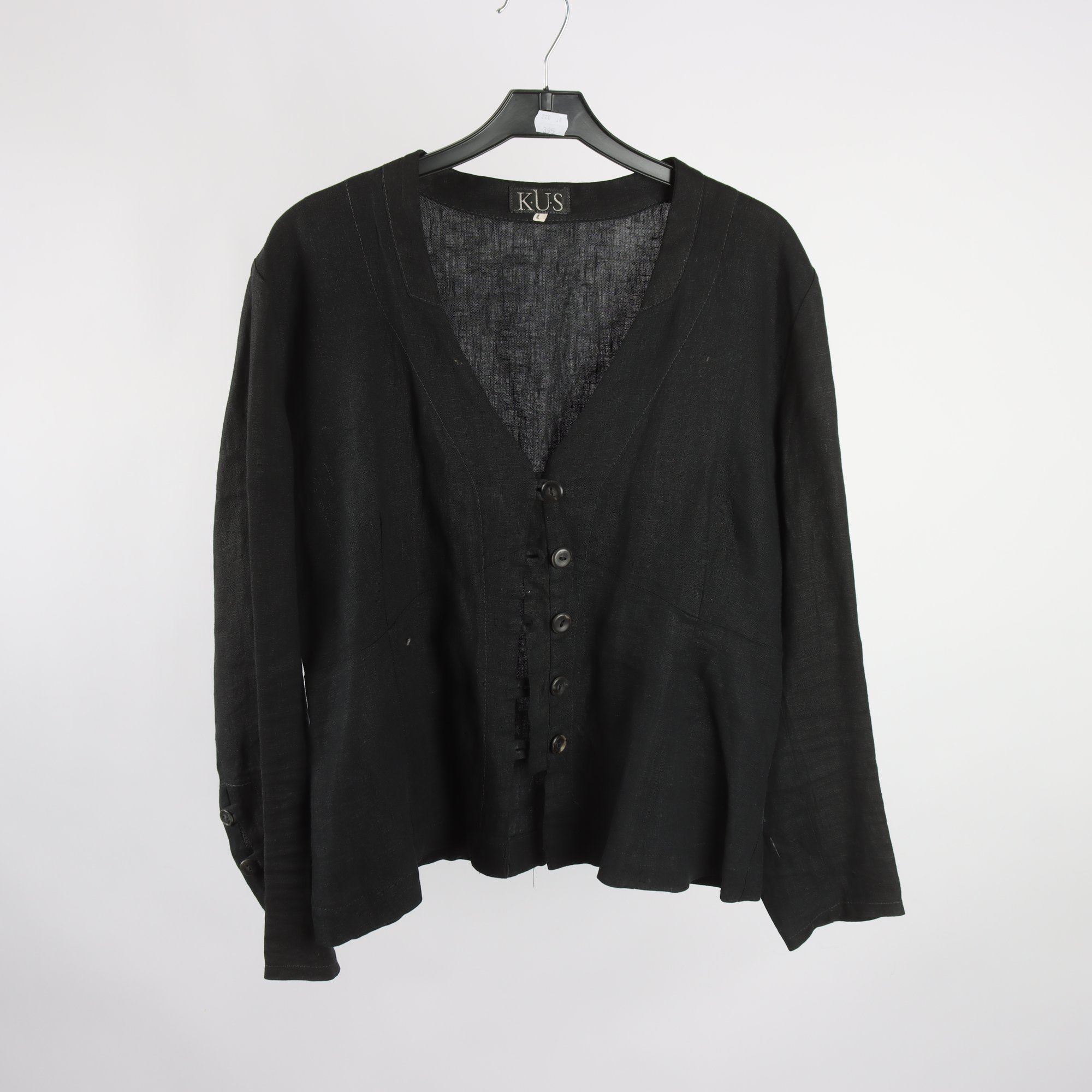 Jacka, K.U.S, svart, lin, stl. L.