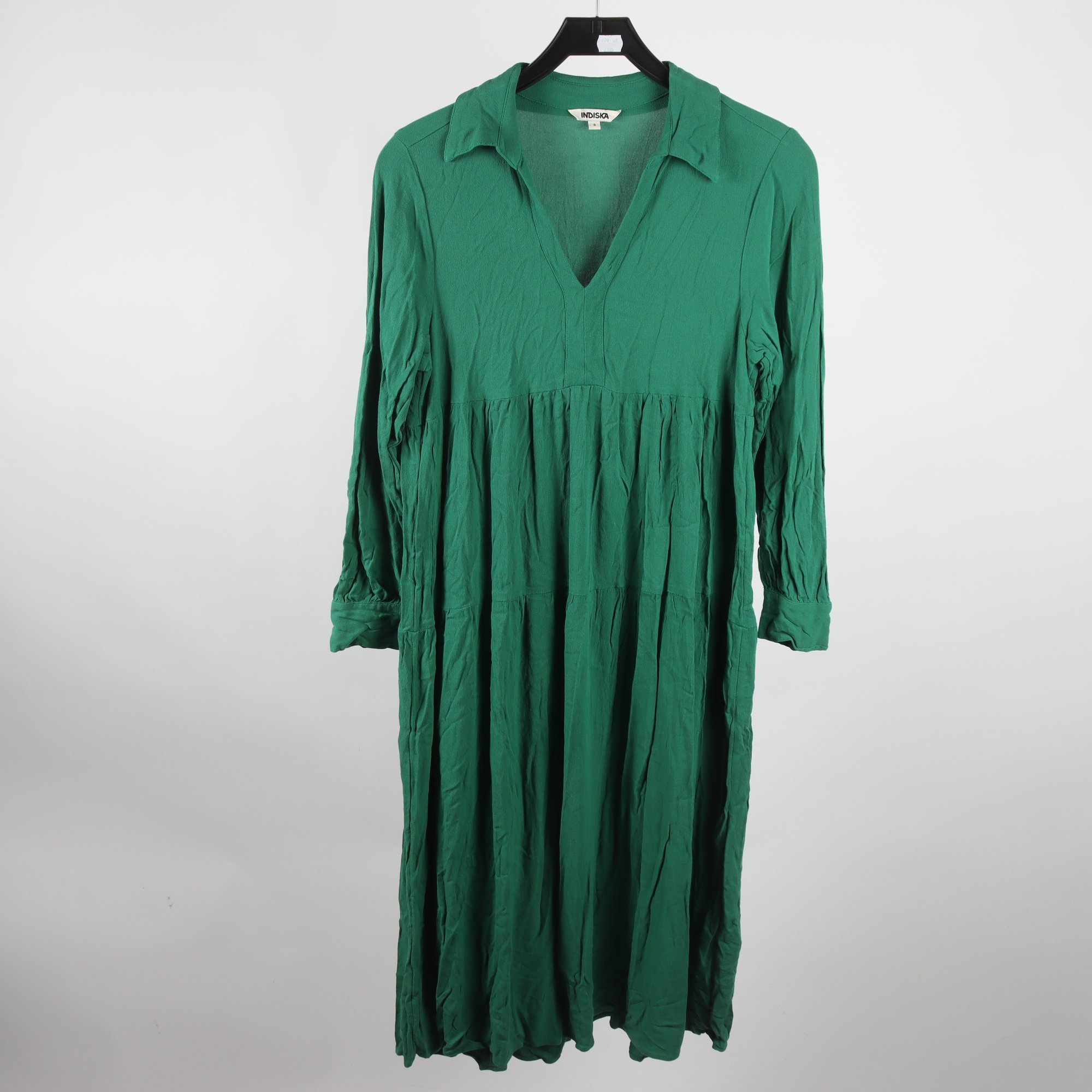 Klänning, Indiska, grön, stl. S.