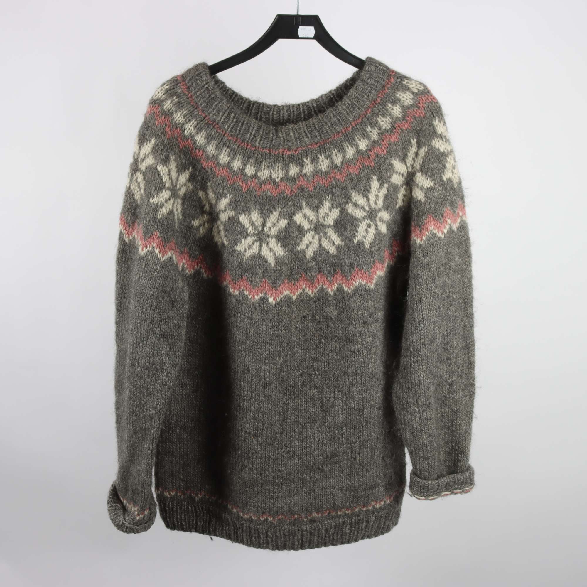 Tröja, Okänd, grå, ull, stl. ca. L/XL.