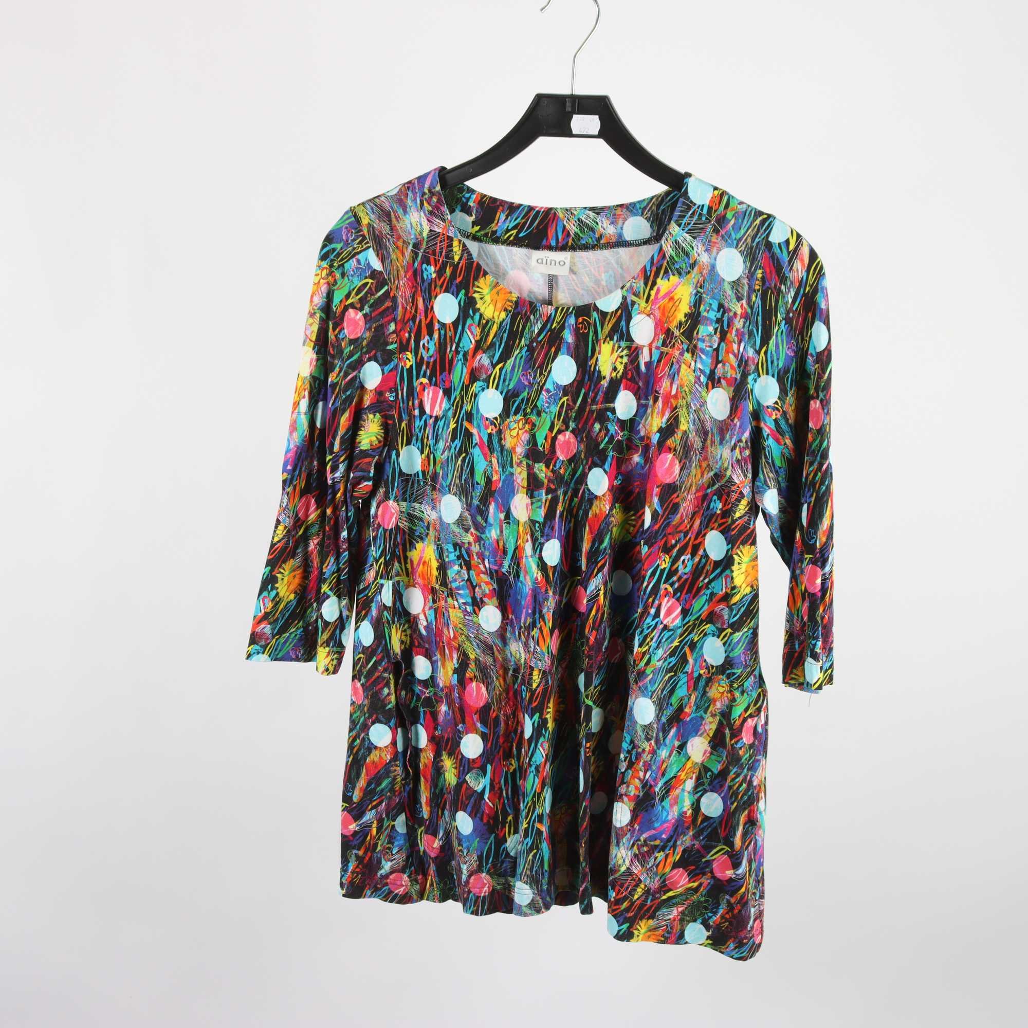 Tröja, Aino, rosa, svart, blå, stl. M.