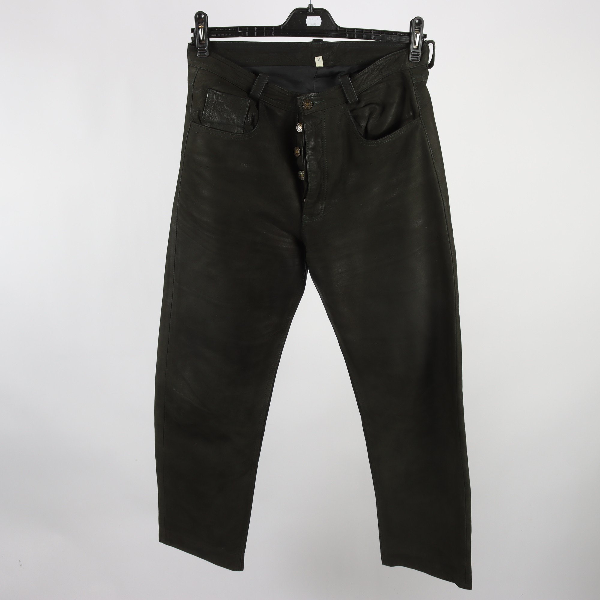 Skinnbyxor, Camanchi, grön, stl. 34.