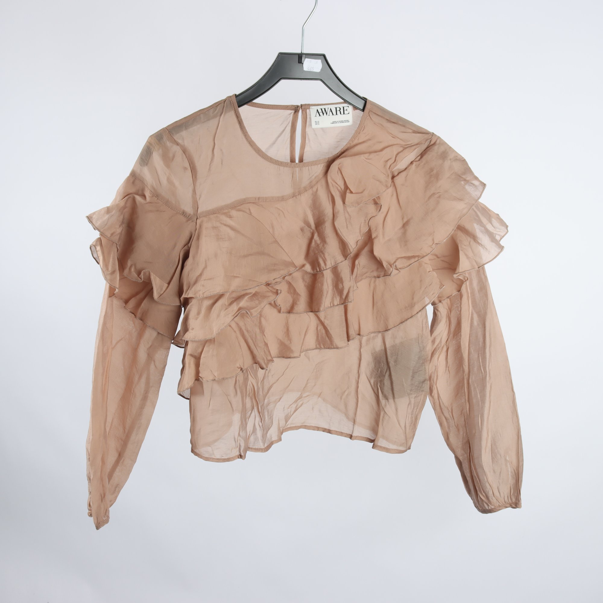 Blus, Aware, brun, stl. S.