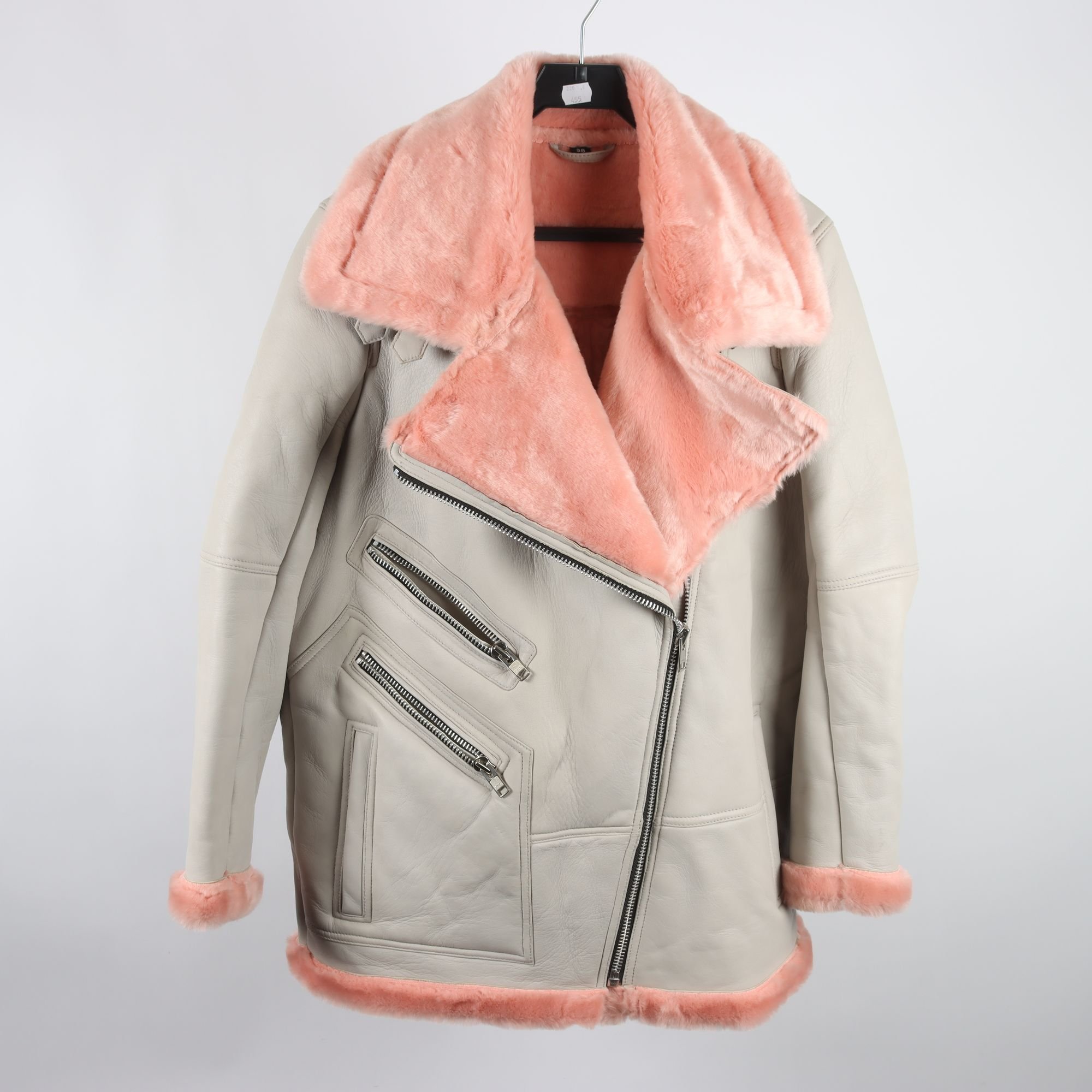 Jacka, Okänd, grå, aprikos, stl. 38.